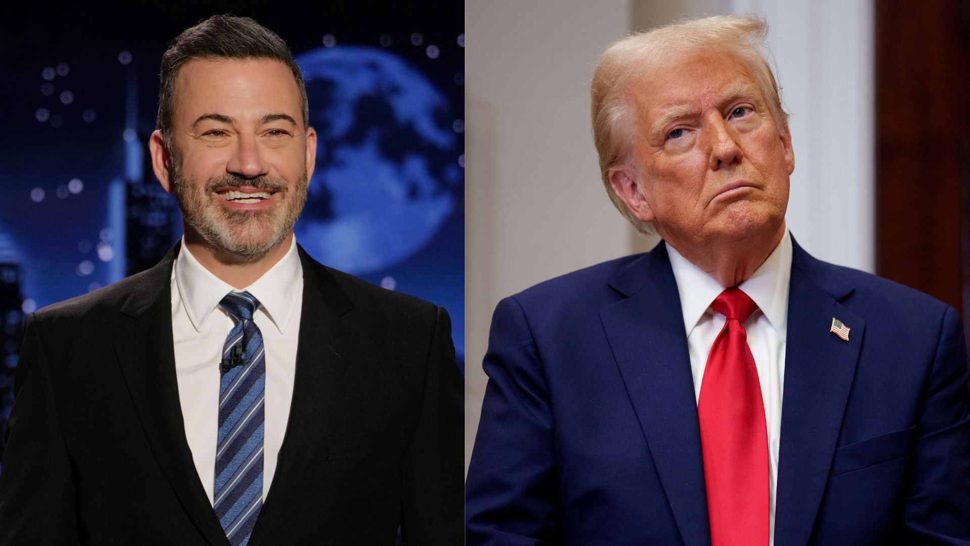 جیمی کیمل مجری تاک شو شبانه Jimmy Kimmel Live و دونالد ترامپ