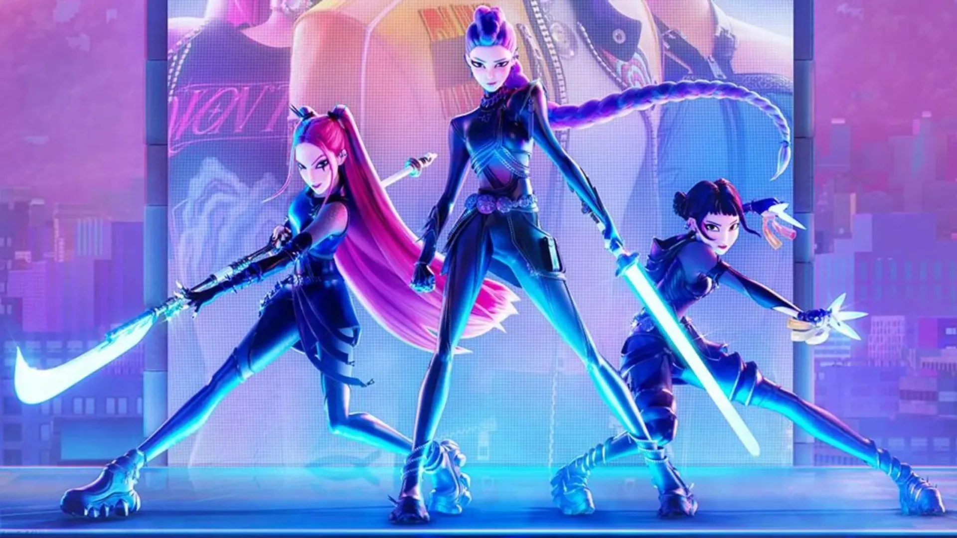 رومی زویی و میرا در انیمیشن KPop Demon Hunters 