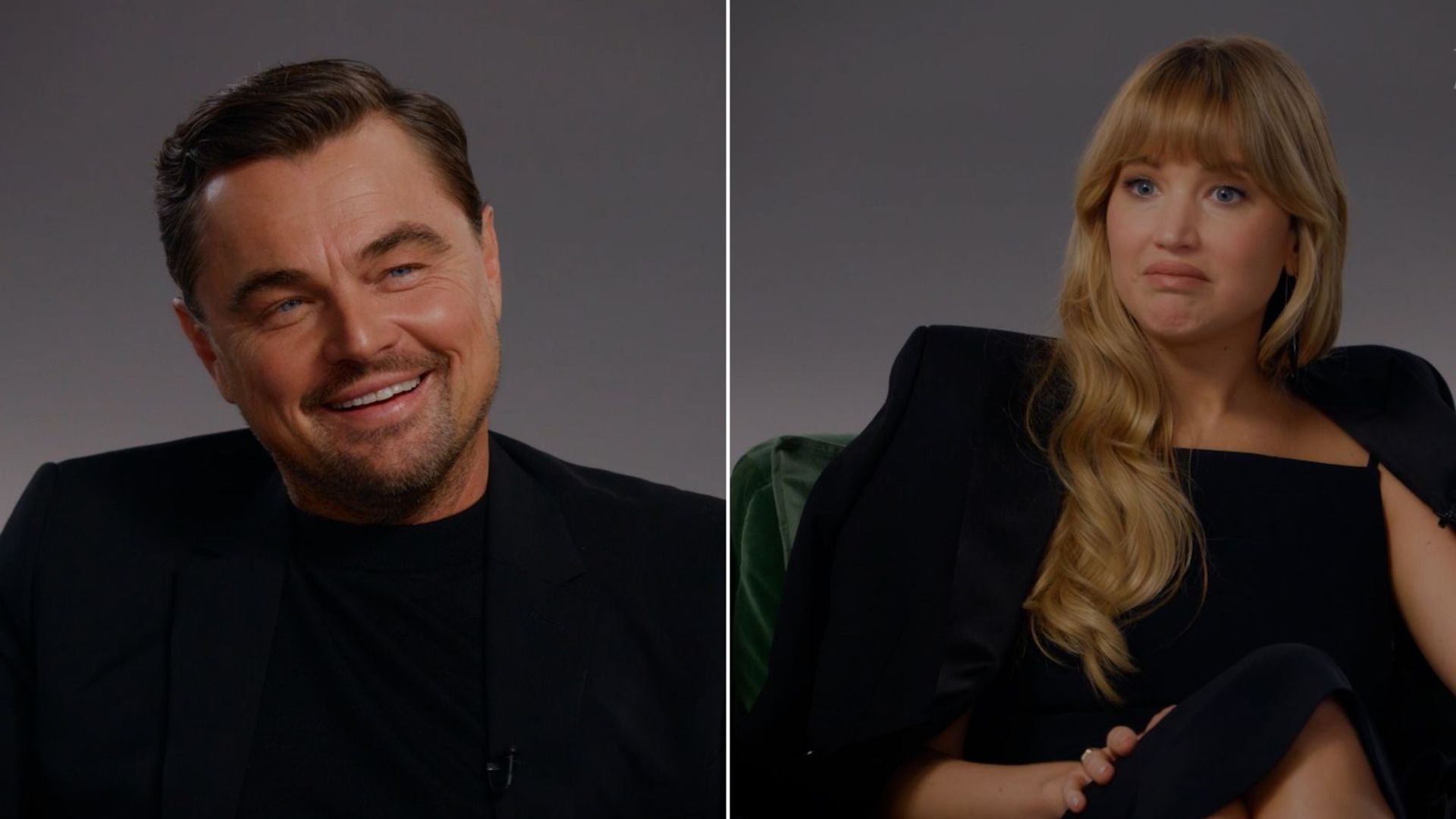 گفتگوی لئوناردو دی‌کاپریو و جنیفر لارنس