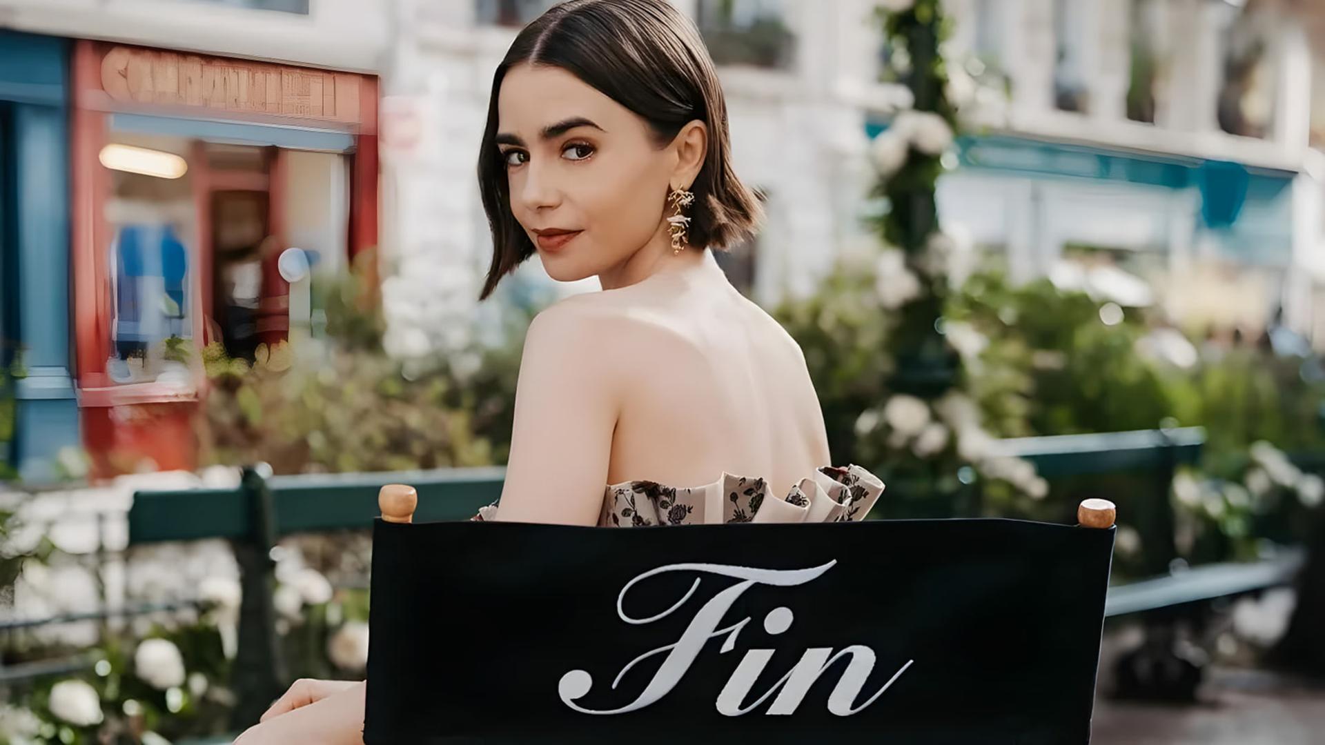 لیلی کالینز (Lily Collins) در صحنه سریال امیلی در پاریس