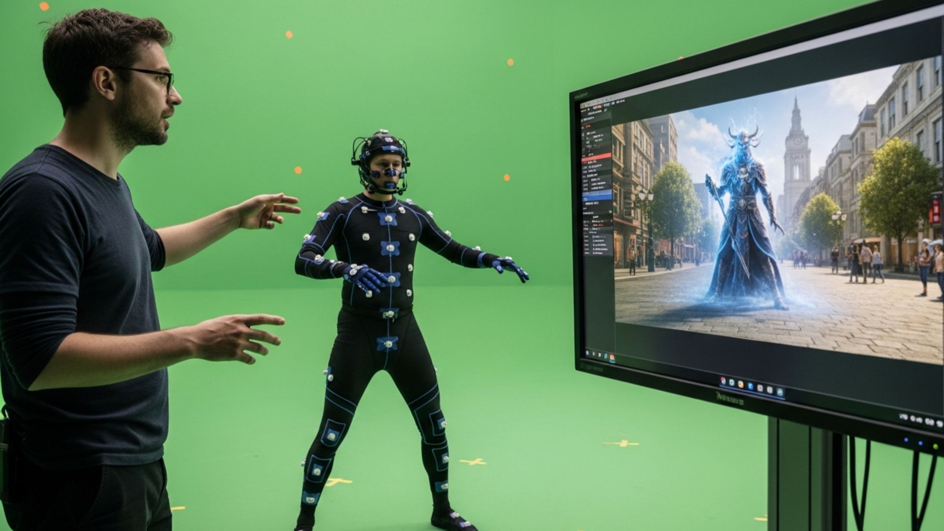 پشت صحنه ساخت فیلم لایواکشن با پرده سبز