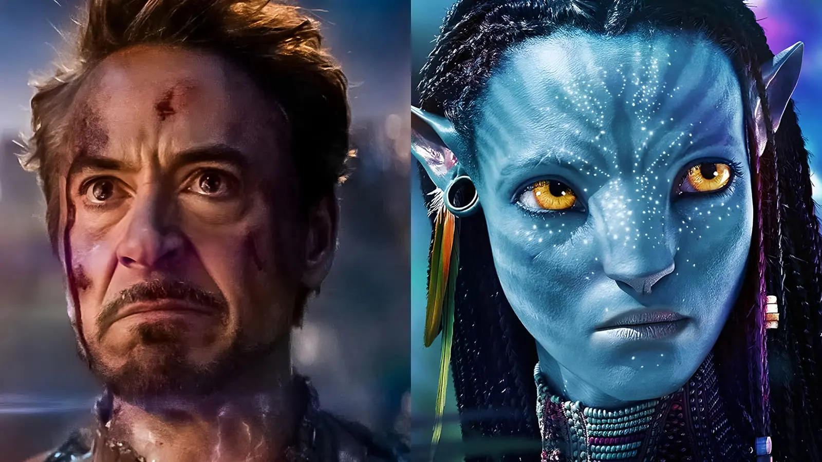 چهره‌های شخصیت‌های فیلم‌های مارول (Marvel) و پاندورا (Pandora) در کنار هم