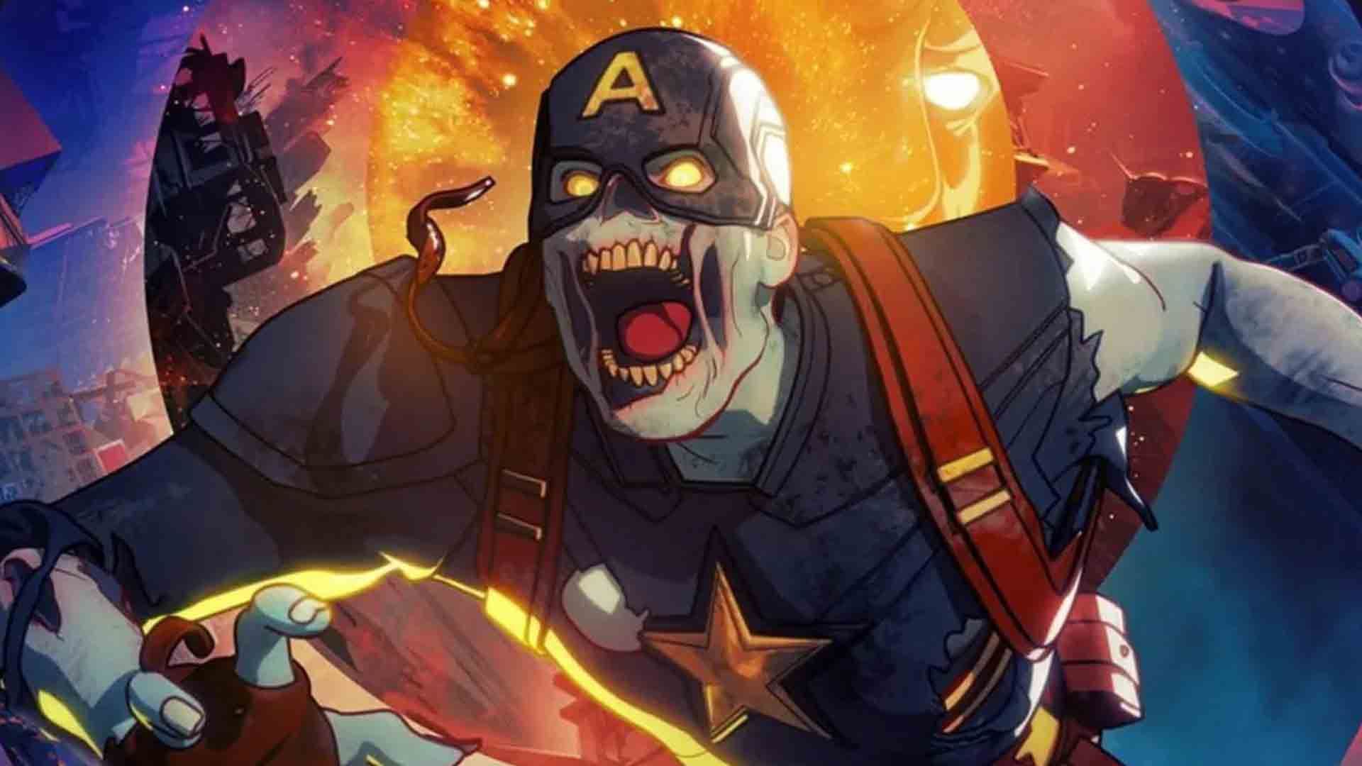 کاپیتان آمریکای زامبی شده در انیمیشن سریالی Marvel Zombies