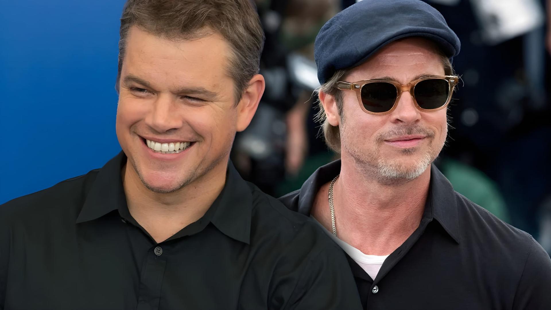 مت دیمون (Matt Damon) و برد پیت (Brad Pitt) در کنار یکدیگر