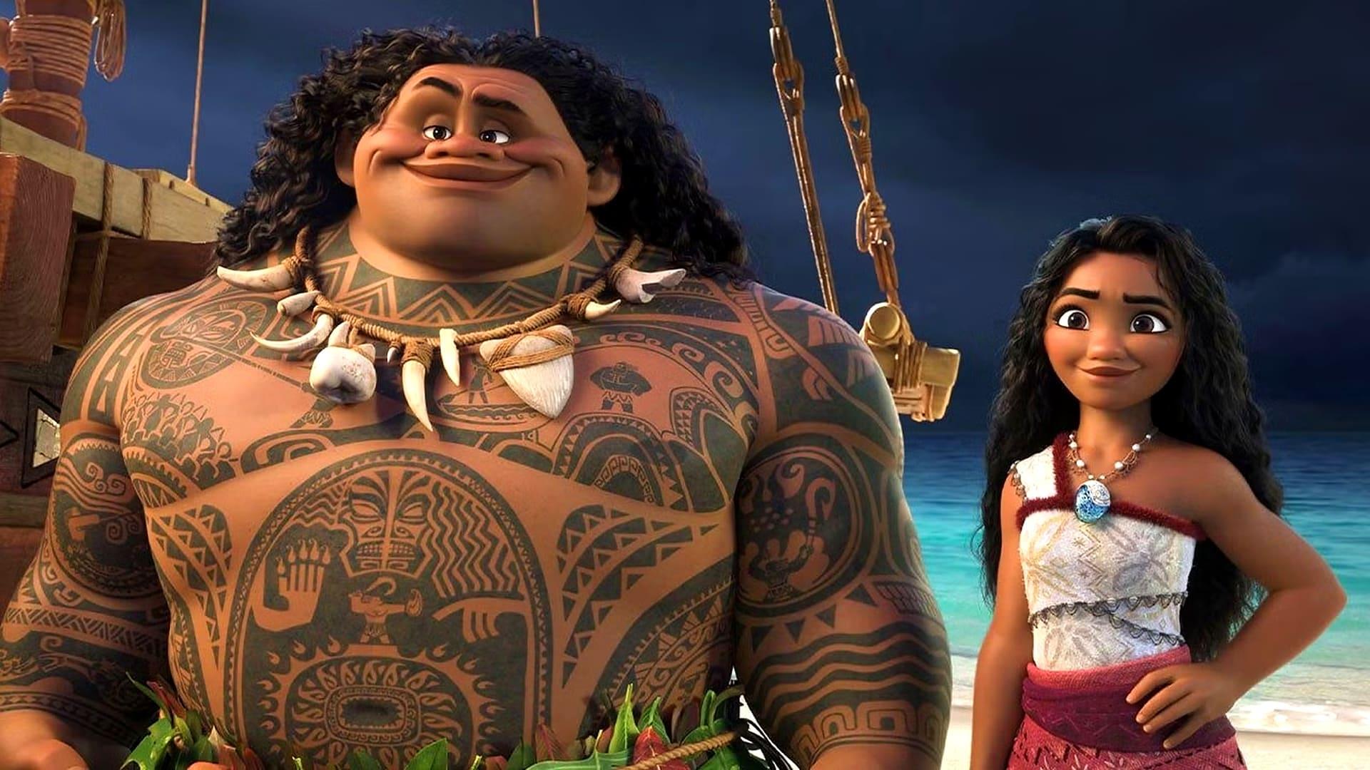 موانا و مائووی در انیمیشن Moana 2