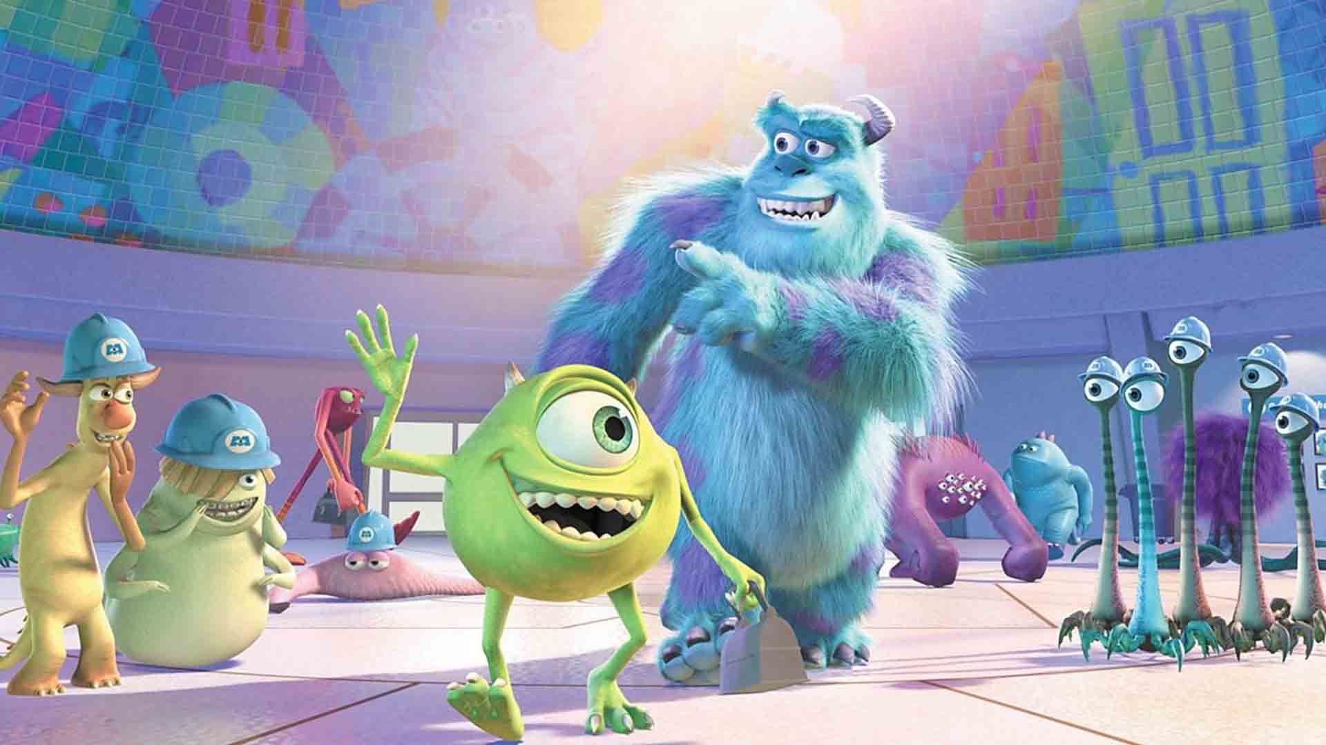 شخصیت سالیوان و مایک وازوفسکی در محل کار در انیمیشن Monsters Inc