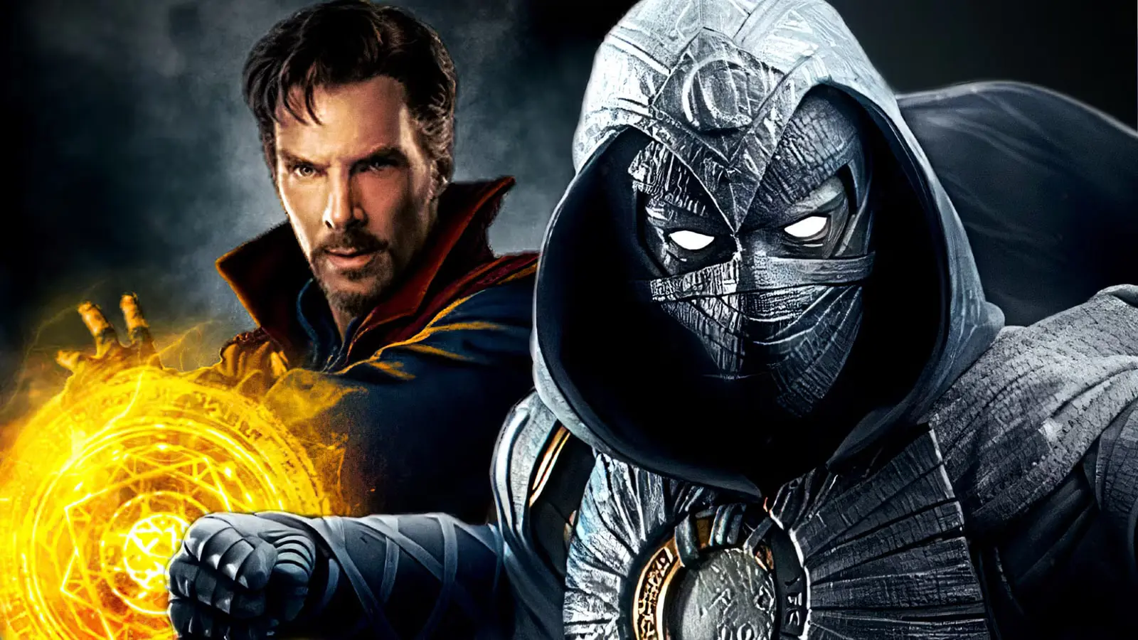 دکتر استرنج (Doctor Strange) و مون نایت (Moon Knight) در حال نبرد در دنیای مارول