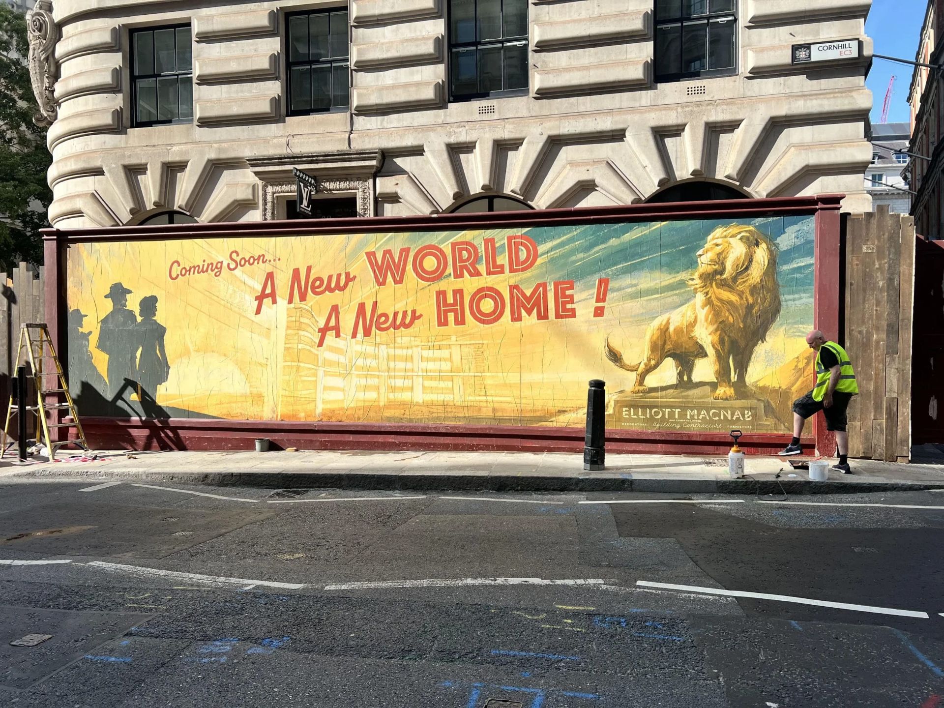 تصویر بنر بزرگ نارنیا در پشت صحنه فیلم