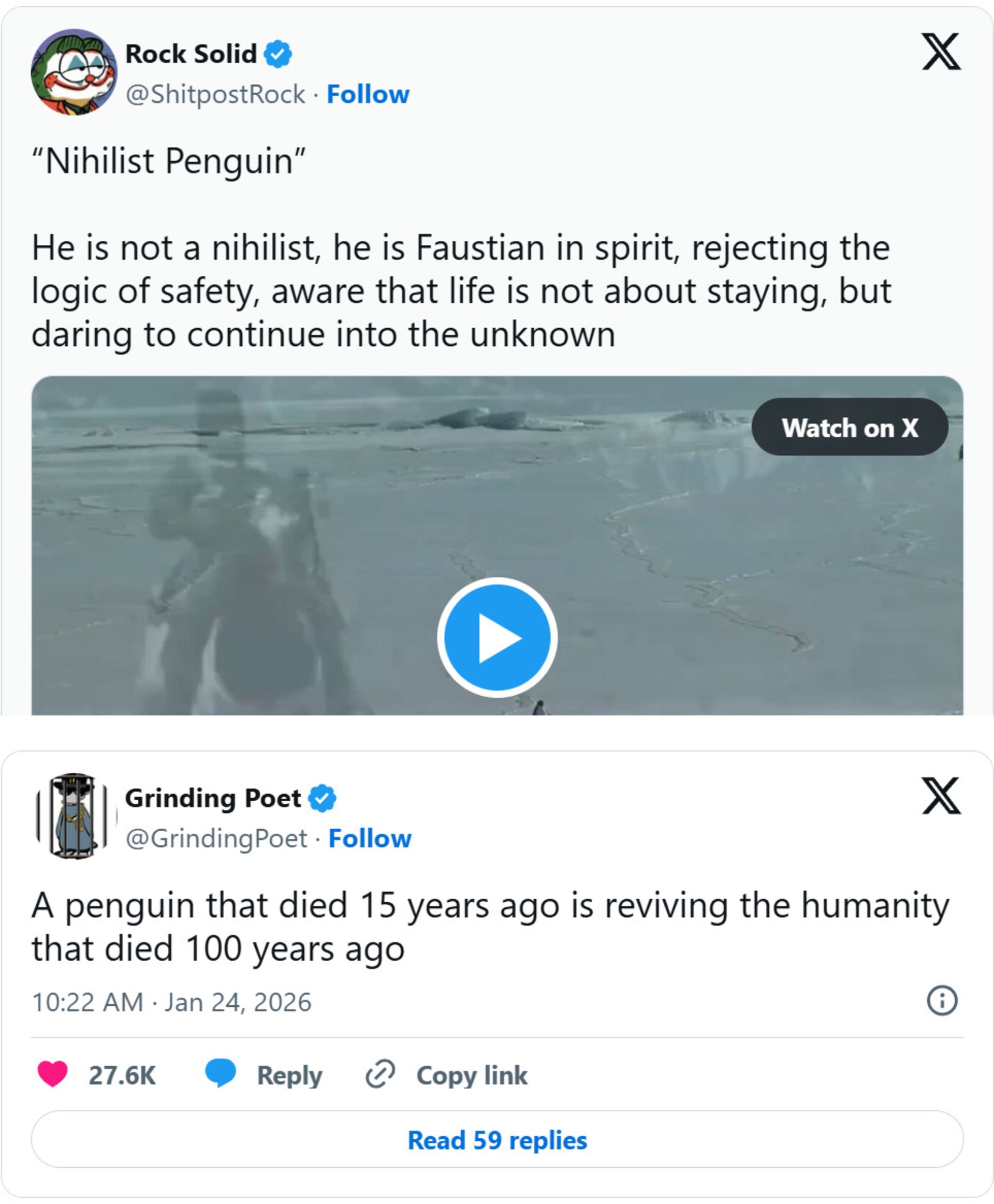 واکنش کاربران به میم پنگوئن نهیلیست