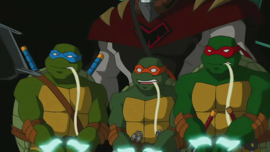 لاک‌پشت‌های نینجا (Teenage Mutant Ninja Turtles) در حال استفاده از قدرت‌های خود