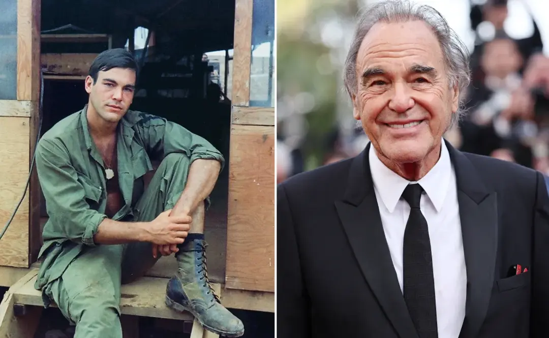 اولیور استون (Oliver Stone) در دو دوره از زندگی خود