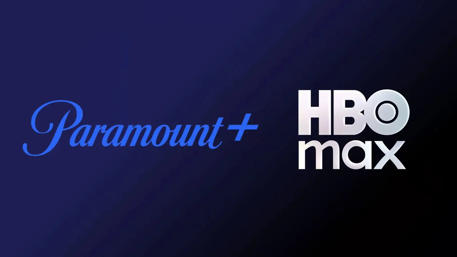 لوگوی سرویس‌های استریم Paramount+ (Paramount Plus) و HBO Max در کنار هم