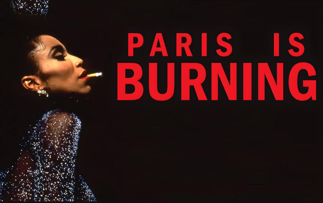 پوستر مستند پاریس در آتش (Paris Is Burning) با تصویر چهره‌ای زنانه