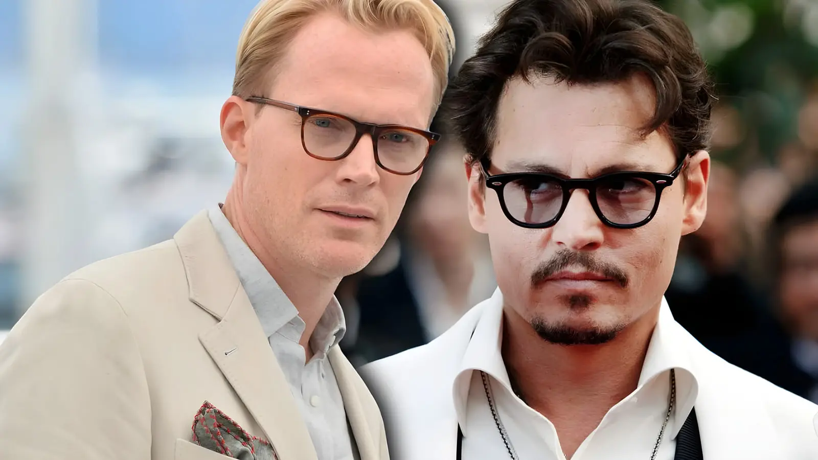چهره‌های پاول بتانی (Paul Betany) و جانی دپ (Johnny Depp) در کنار هم