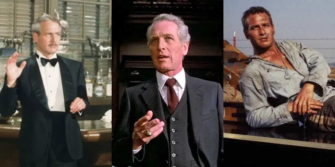 چهره‌های مختلف پل نیومن (Paul Newman) در نقش‌های متفاوت سینمایی
