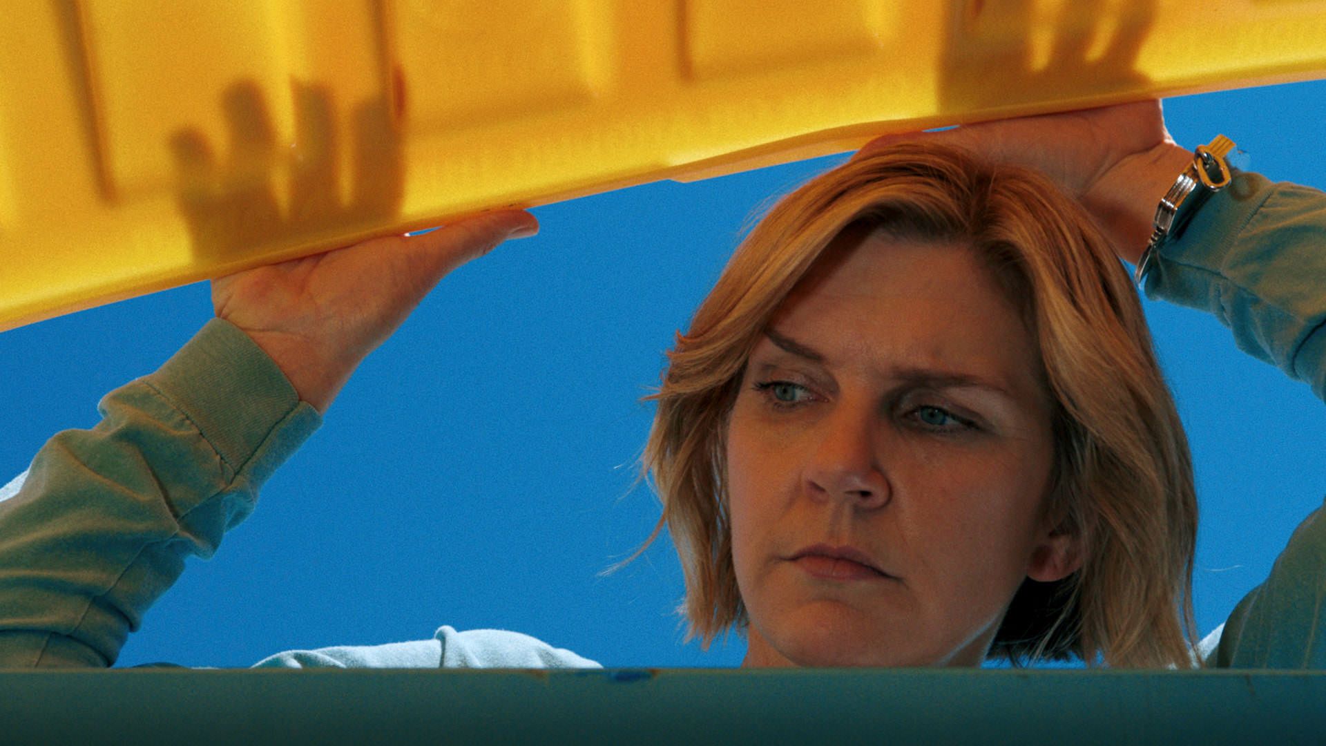 کارول به درون سطل زباله نگاه می‌کند، سریال پلوریبوس