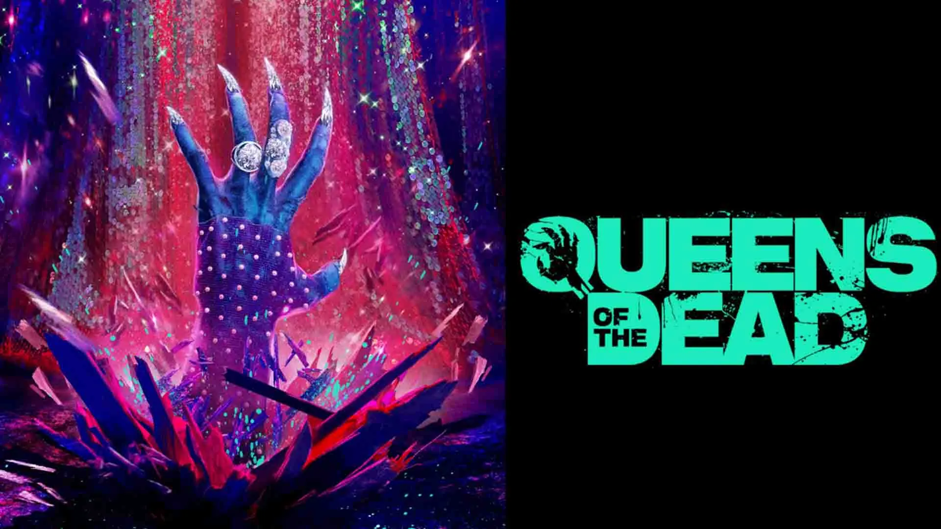 دستی در پوستر فیلم Queens of the Dead از زمین بیرون آمده است