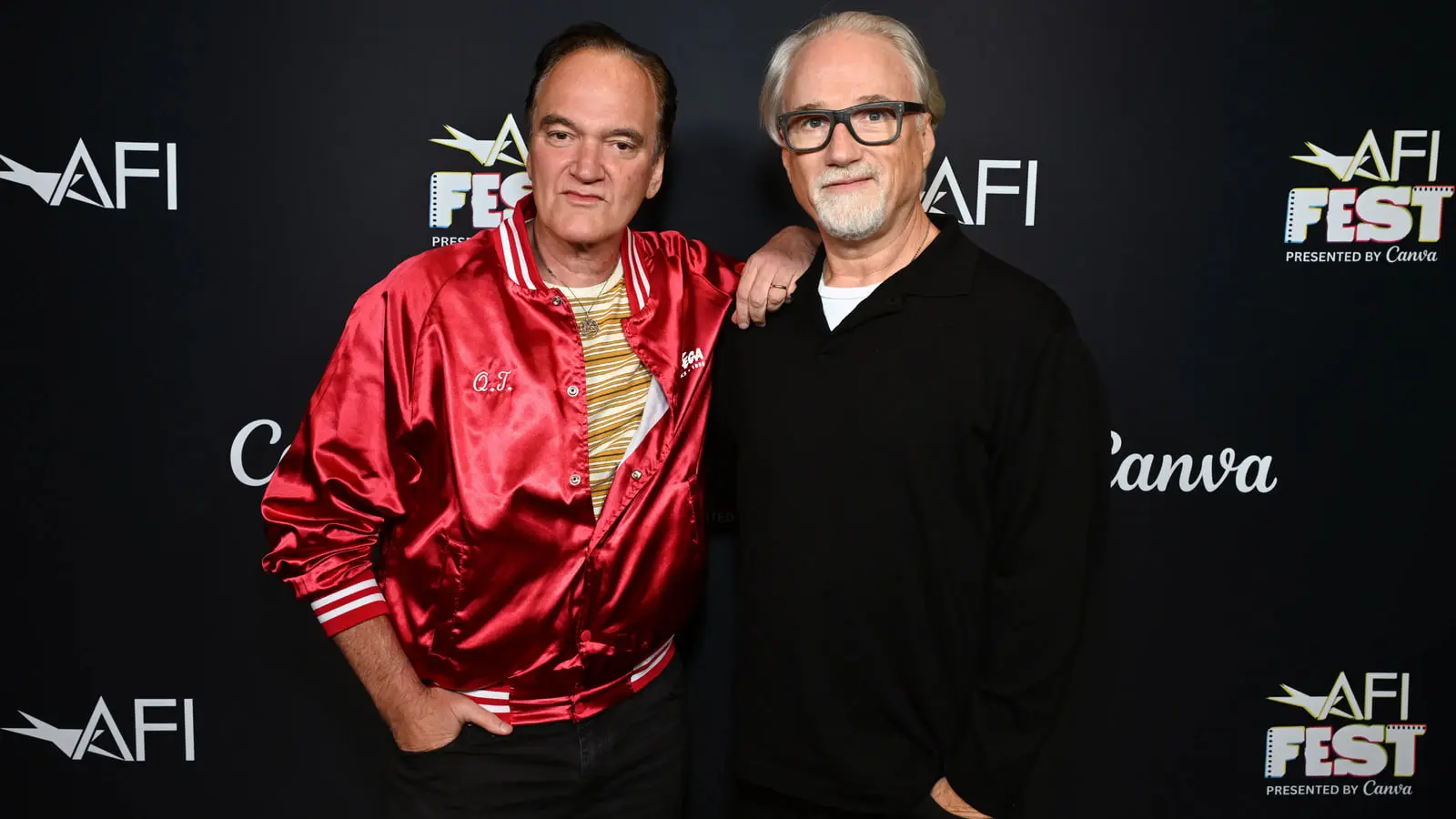 کوئنتین تارانتینو (Quentin Tarantino) و دیوید فینچر (David Fincher) در رویداد AFI FEST