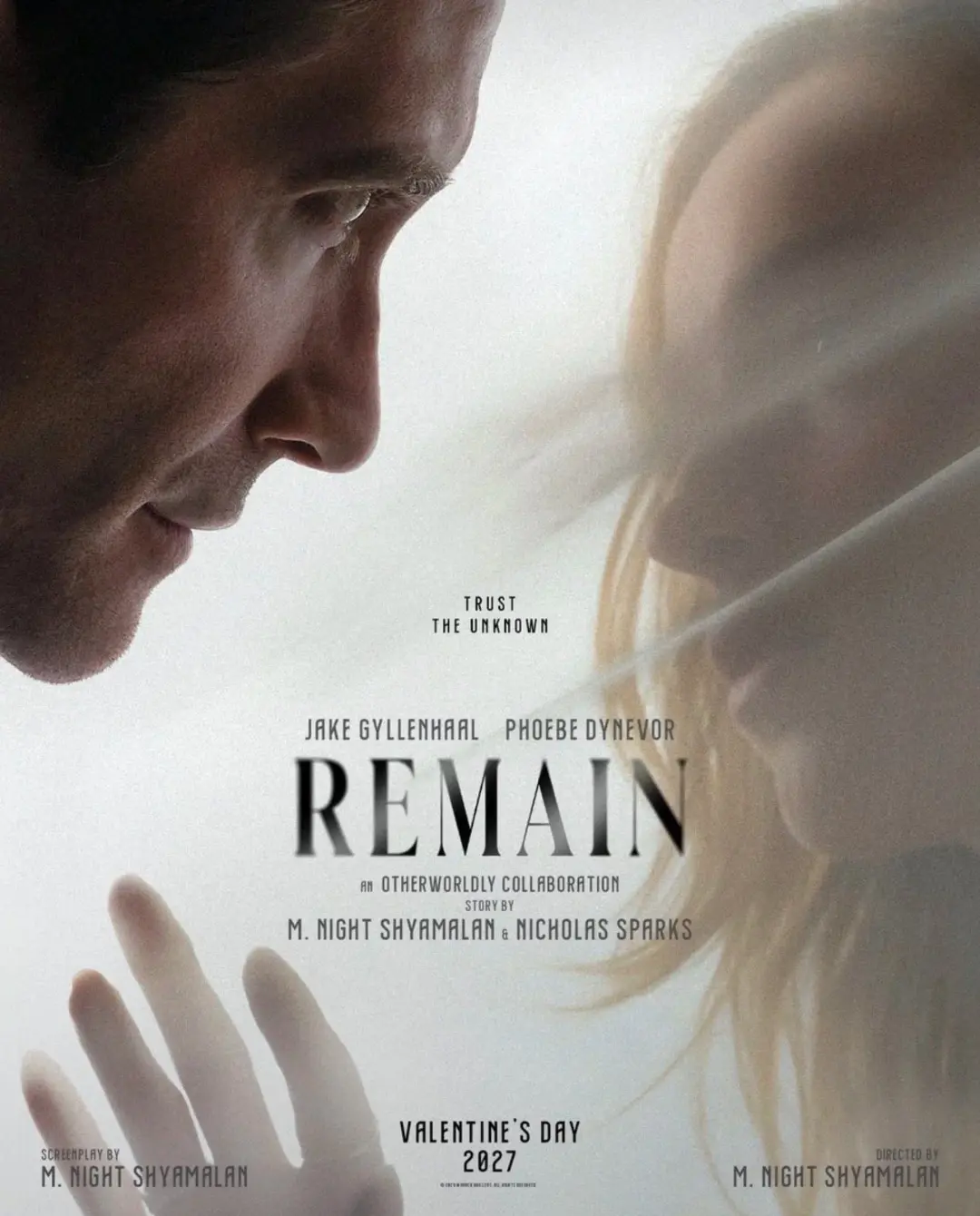 چهره‌های جیک جیلنهال (Jake Gyllenhaal) و فیبی دینور (Phoebe Dynevor) در پوستر فیلم Remain