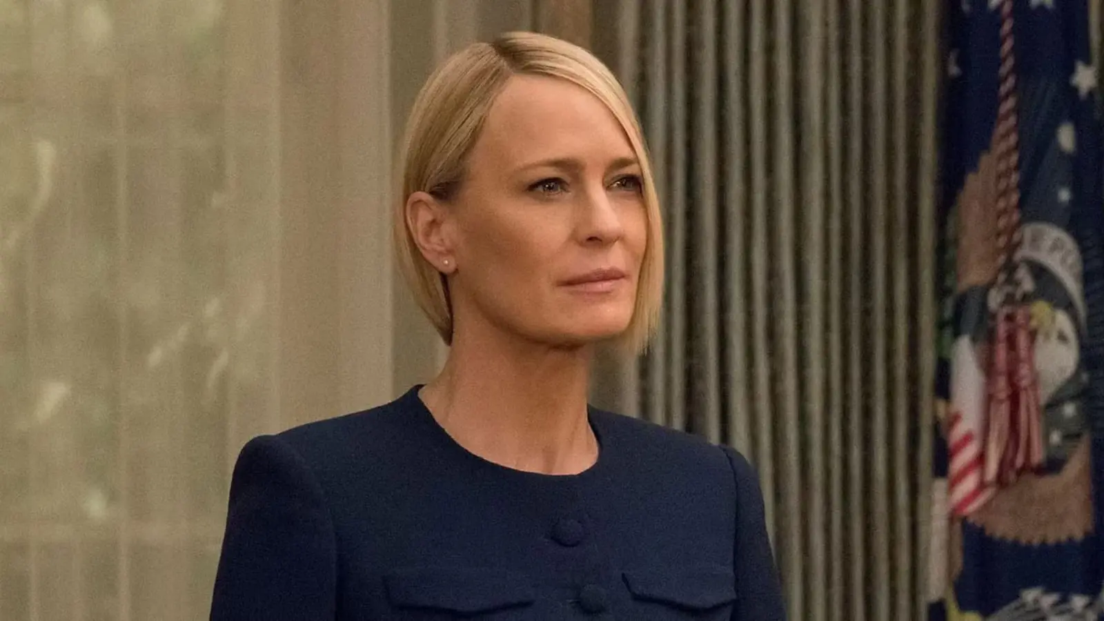 رابین رایت (Robin Wright) در نقش کلر آندروود در سریال خانه پوشالی