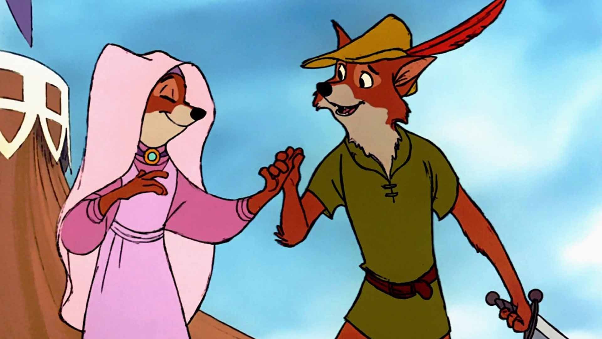 رابین هود و مید ماریان در انیمیشن Robin Hood