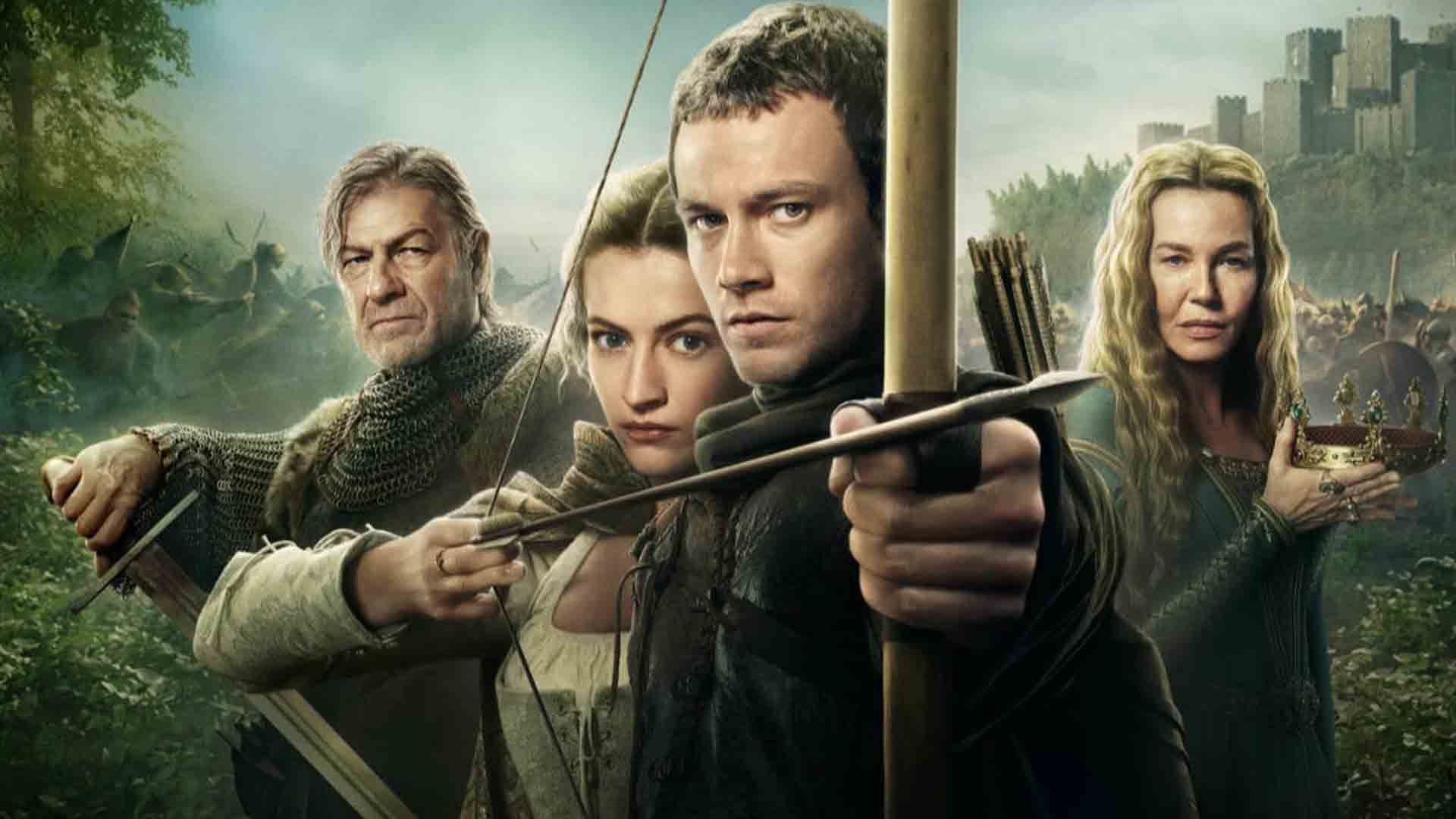 شخصیت‌های اصلی سریال Robin Hood در کاور اصلی