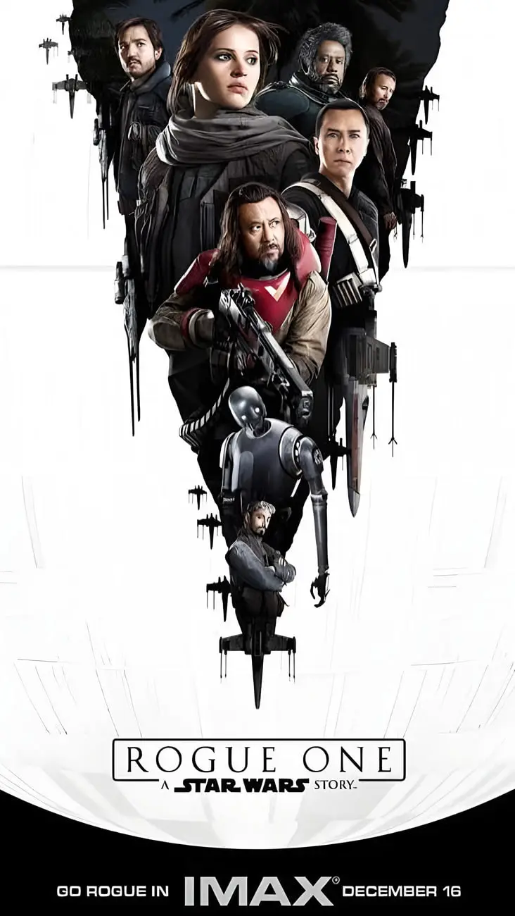 بازیگران فیلم لوگ وان (Rogue One) در قالب یک پوستر سینمایی