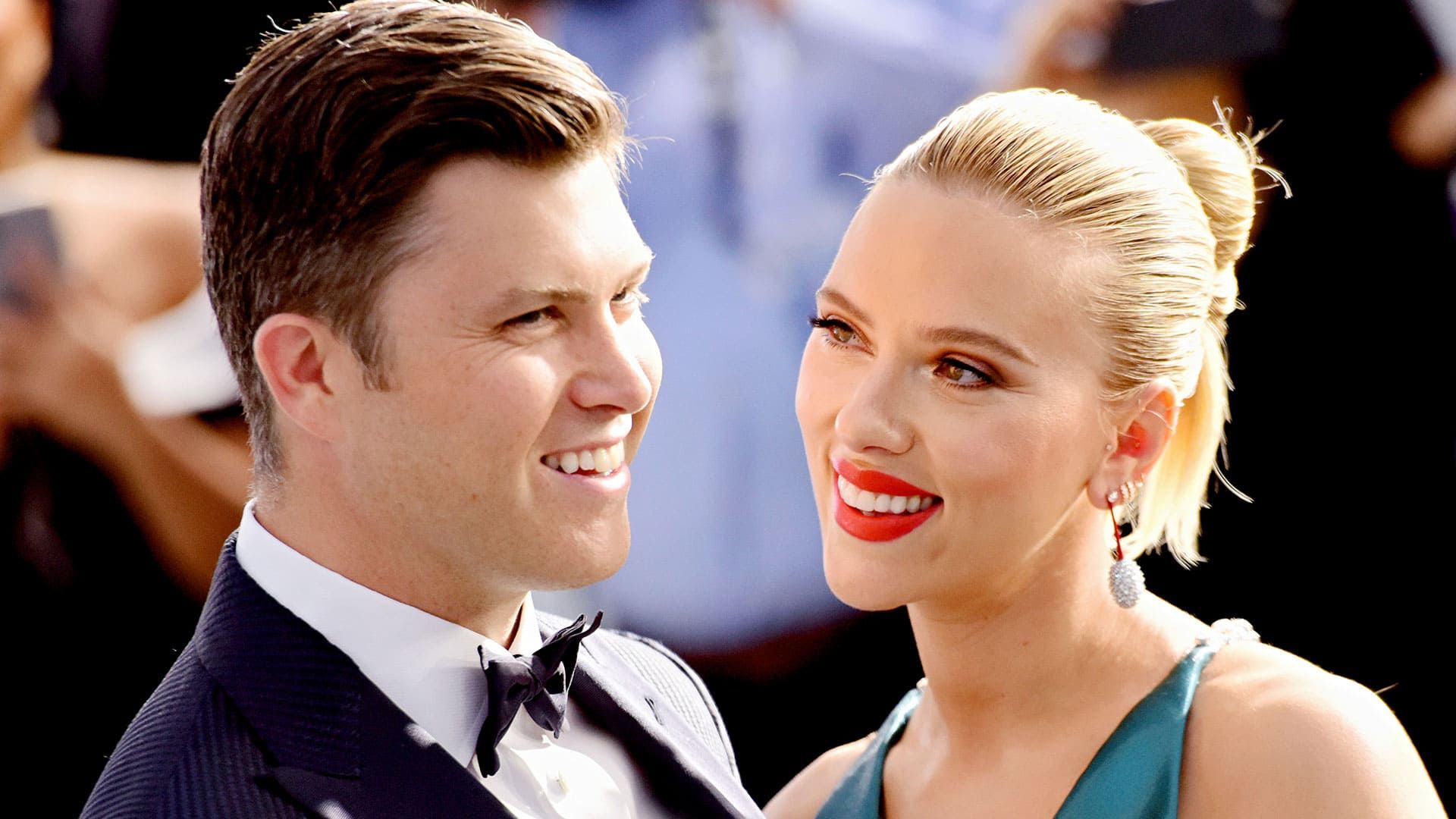 اسکارلت جوهانسون و کالین جوست در یک مراسم