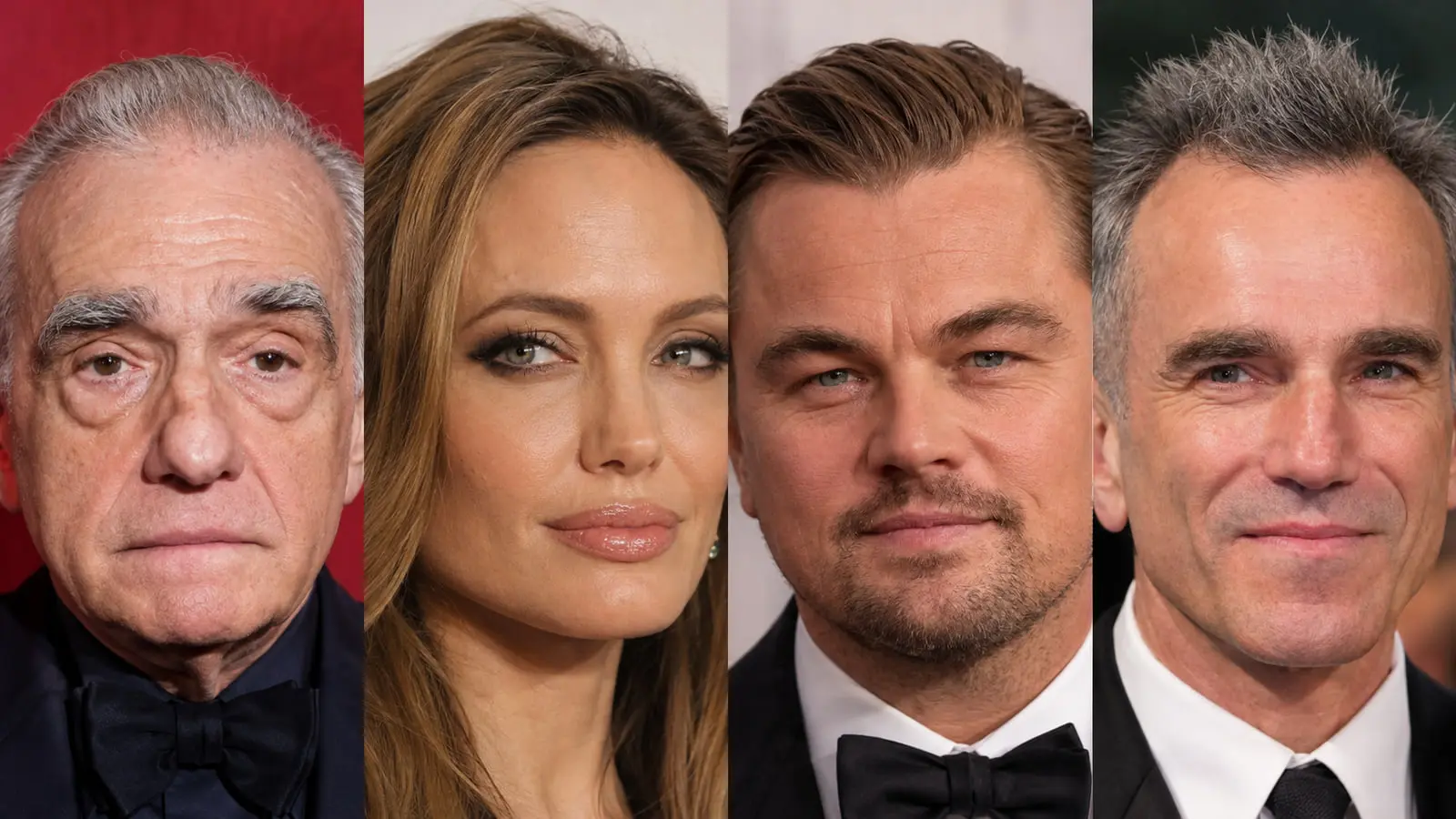 چهره‌های مارتین اسکورسیزی (Martin Scorsese)، آنجلینا جولی (Angelina Jolie)، لئوناردو دی‌کاپریو (Leonardo DiCaprio) و دنیل دی لوئیس (Daniel Day-Lewis)