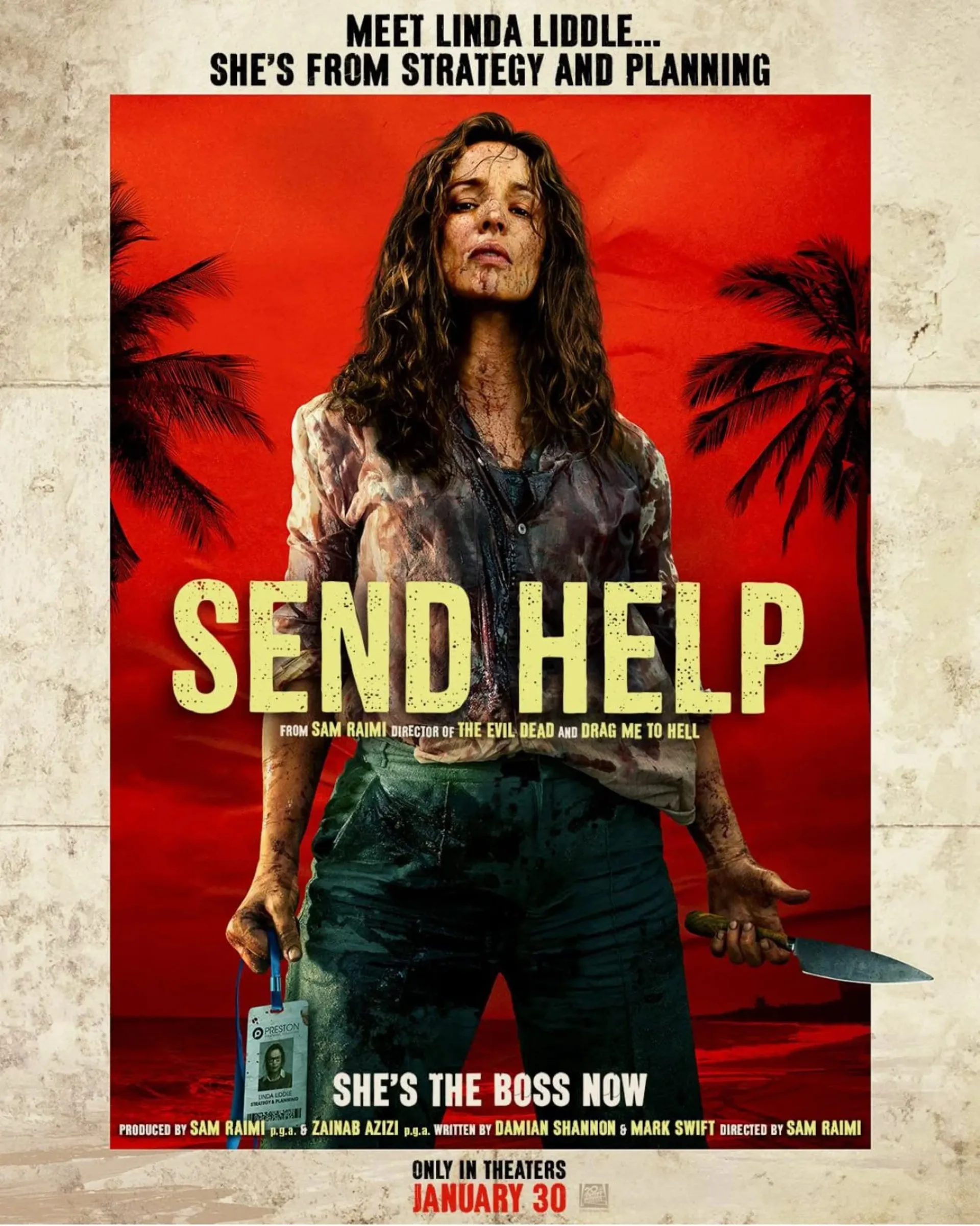 پوستر فیلم Send Help سم ریمی