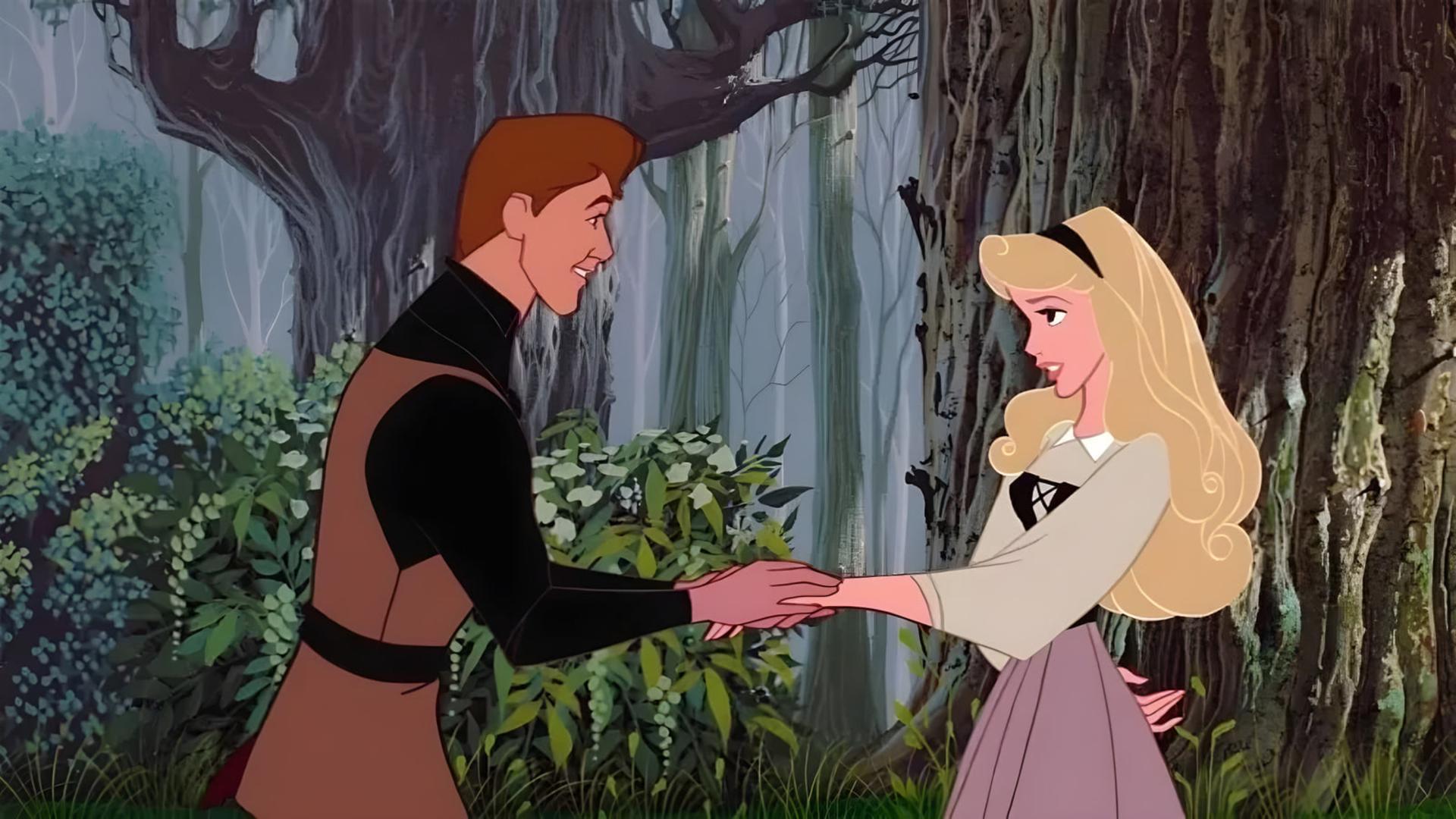 ملاقات شخصیت‌های انیمیشن زیبای خفته (Sleeping Beauty) در جنگل