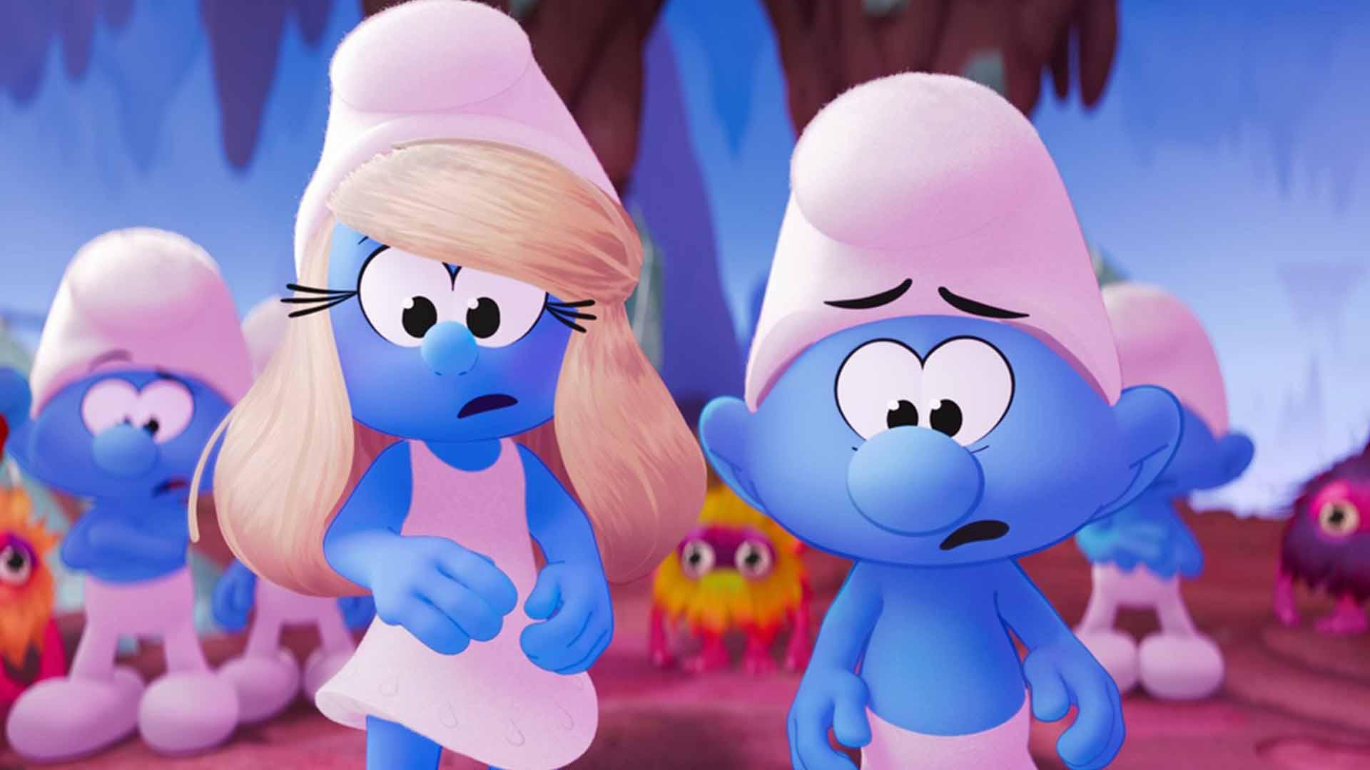 شخصیت‌های مختلف انیمیشن Smurfs در کنار هم