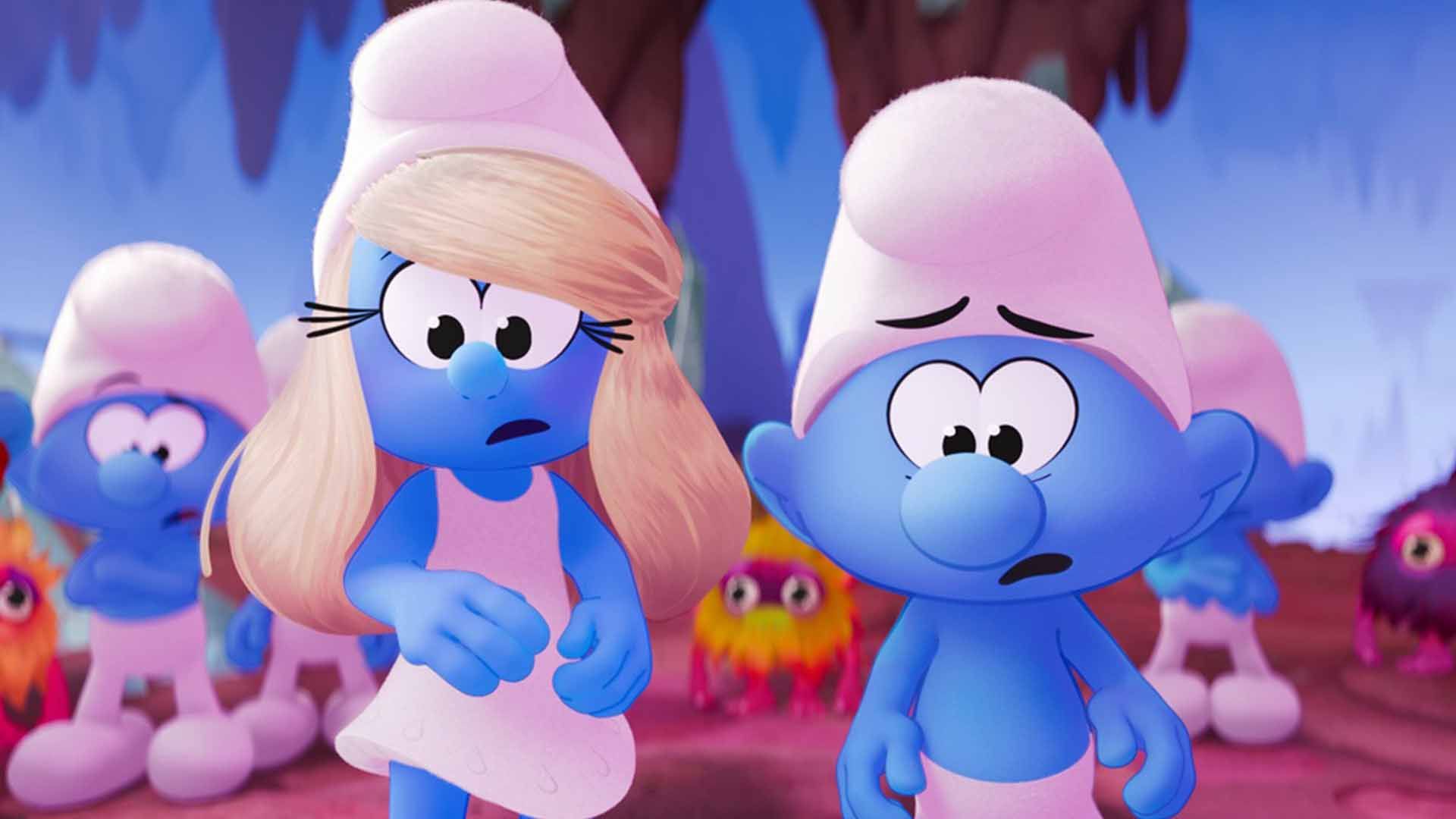 شخصیت‌های مختلف انیمیشن Smurfs در کنار هم