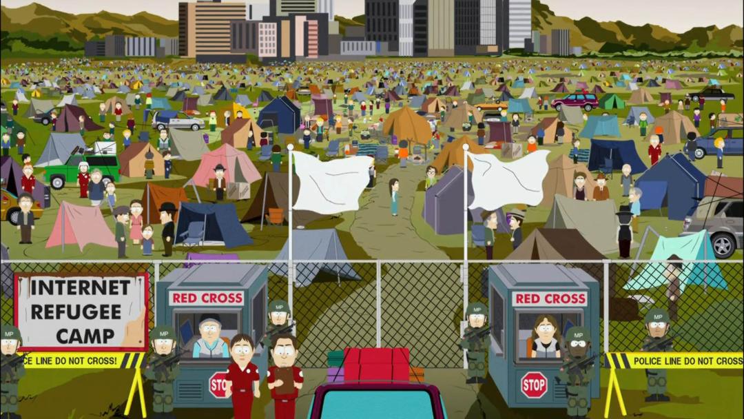 کمپ اینترنت سریال south park