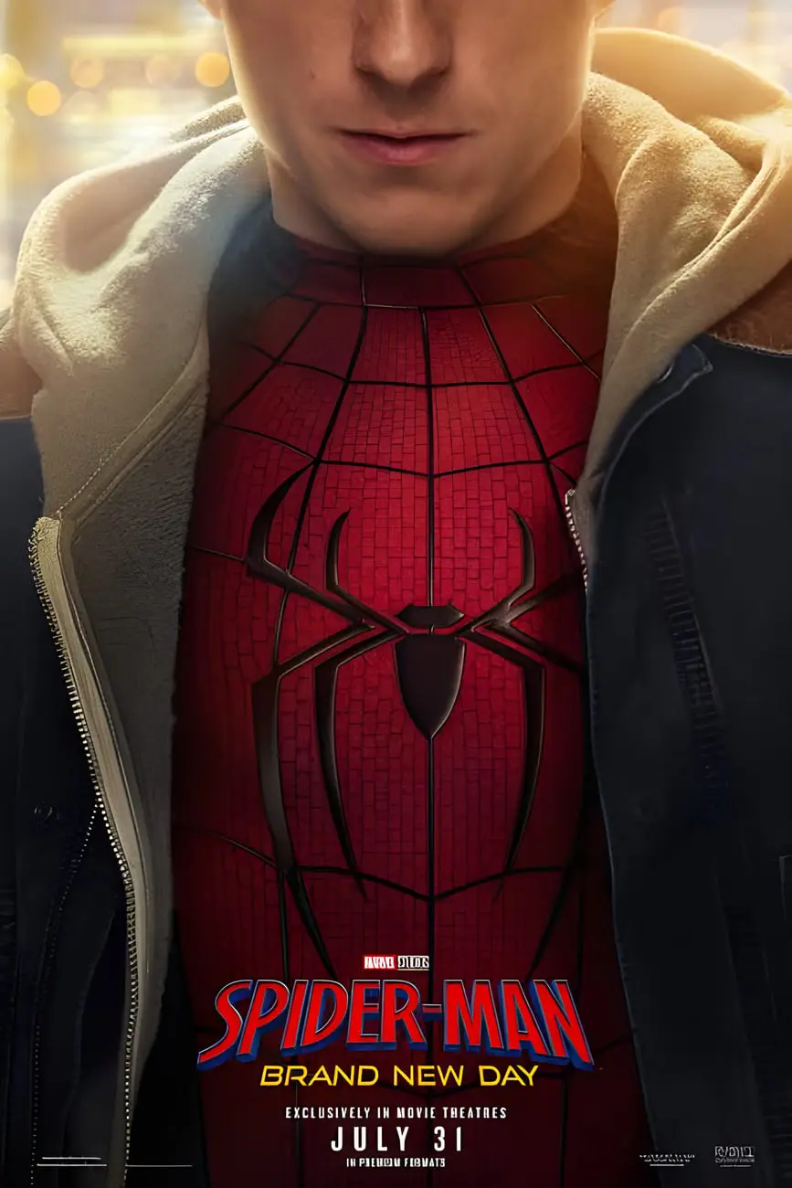 لباس مرد عنکبوتی (Spider-Man) با نماد عنکبوت سیاه روی سینه