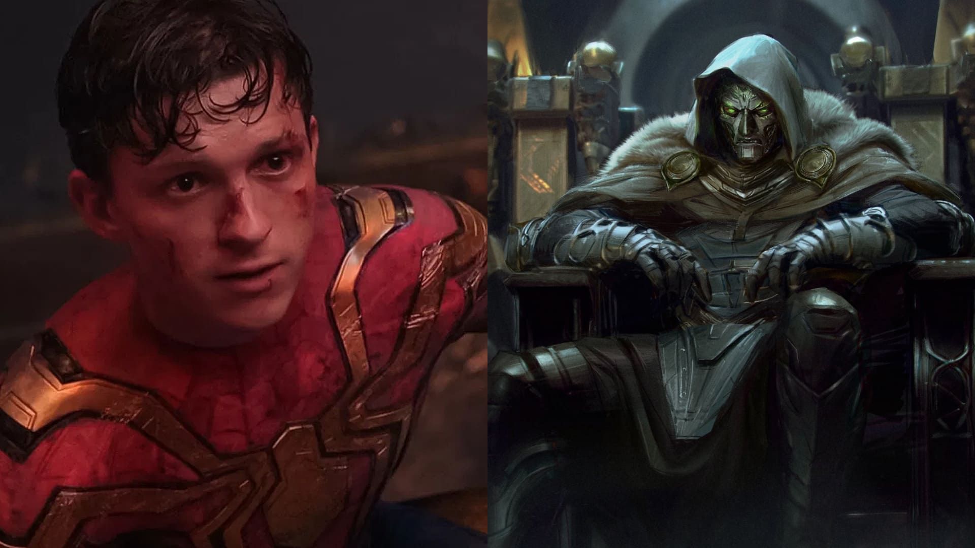 تصویر مرد عنکبوتی و دکتر دووم