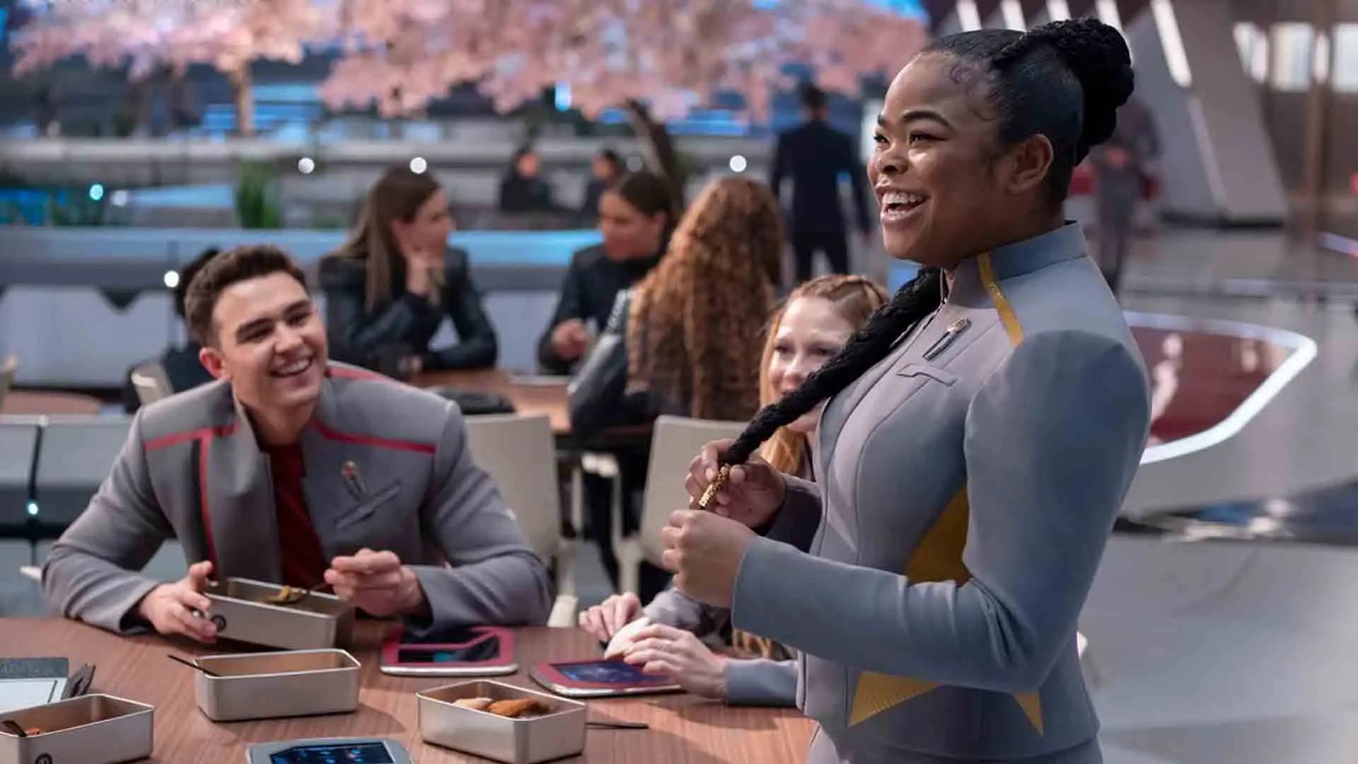 شخصیت‌های مختلف سریال Star Trek: Starfleet Academy در کنار هم