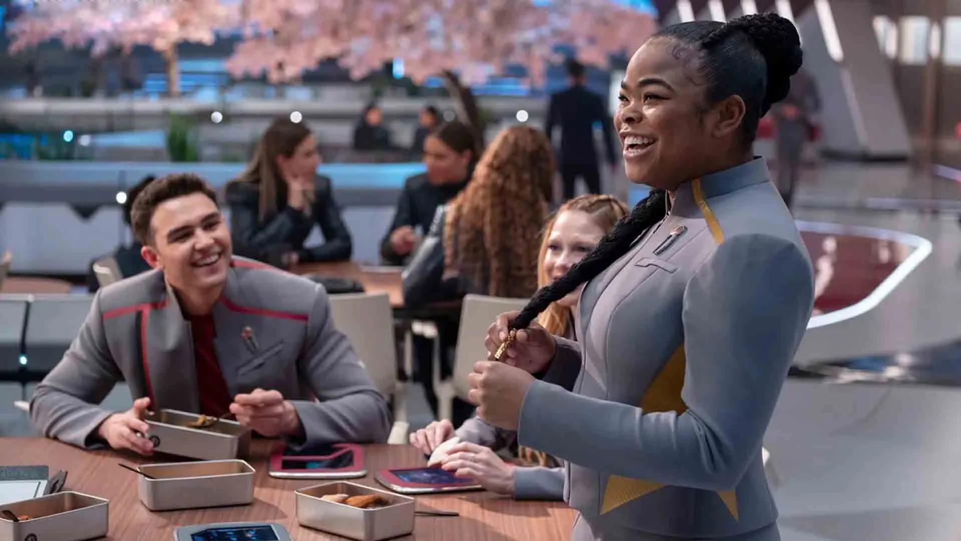 شخصیت‌های مختلف سریال Star Trek: Starfleet Academy در کنار هم