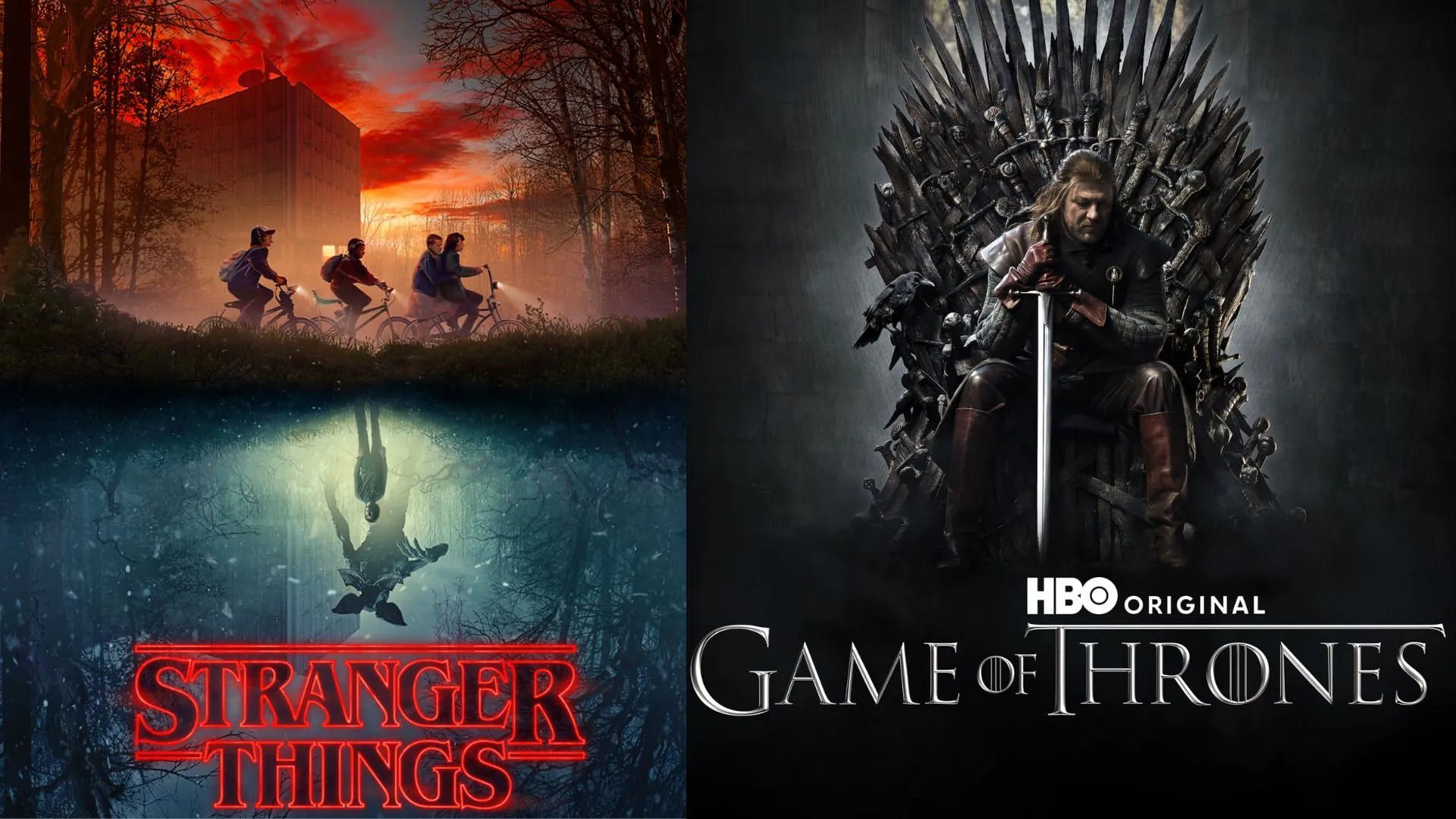 پوسترهای سریال استرنجر تینگز و گیم آف ترونز