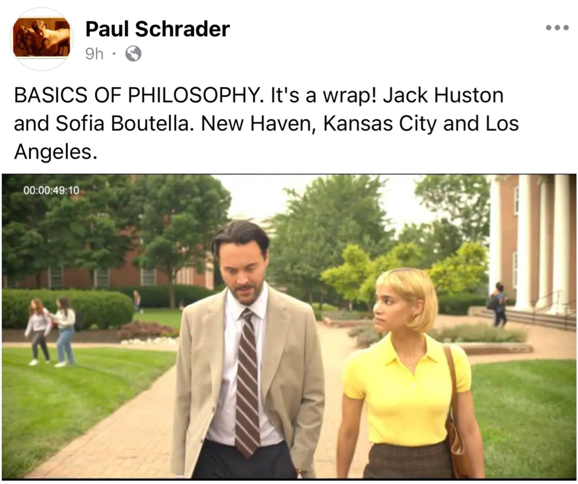 اولین تصویر از فیلم مبانی فلسفه ساخته پل شریدر