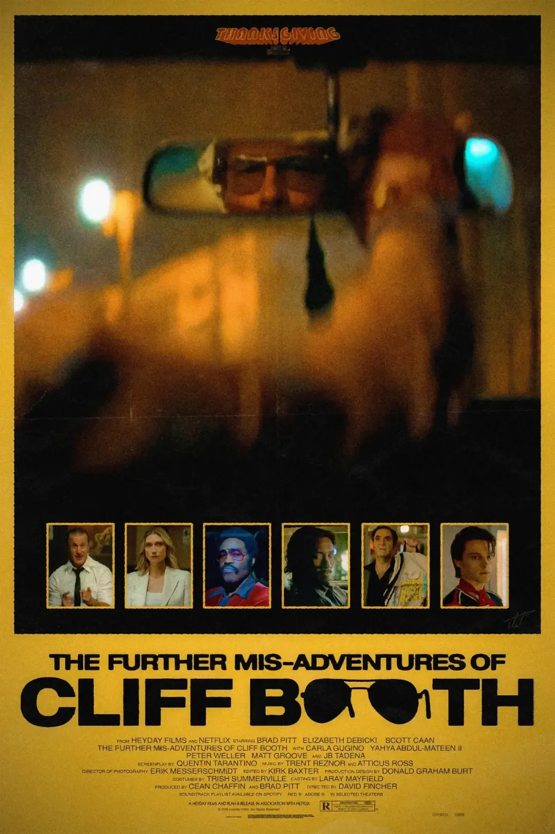 پوستر فیلم ماجراهای کلیف بوث (The Further Mis-Adventures of Cliff Booth) با تصاویر بازیگران