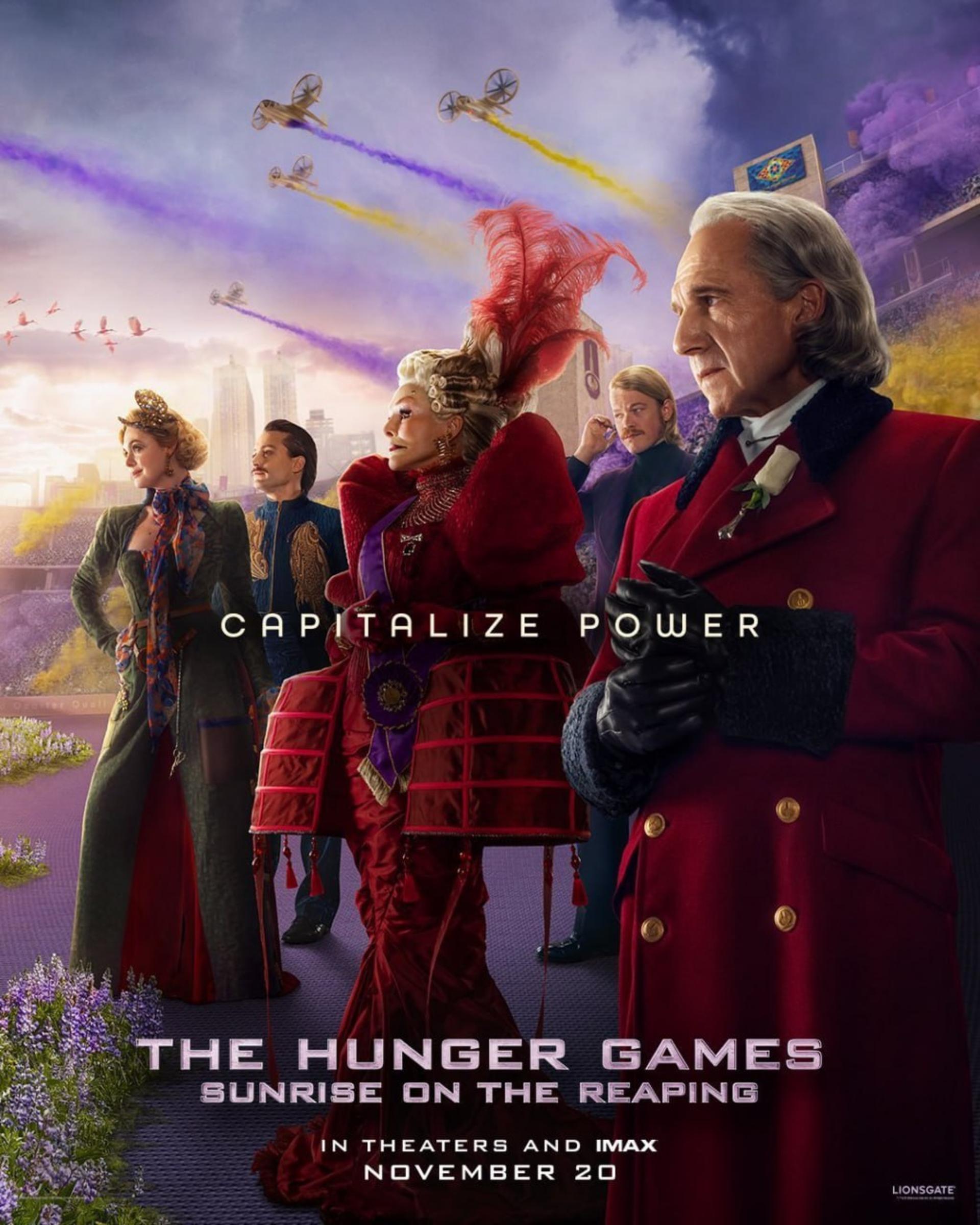 شخصیت‌های فیلم هانگر گیمز (The Hunger Games: Sunrise on the Reaping) در محیط کاپیتول