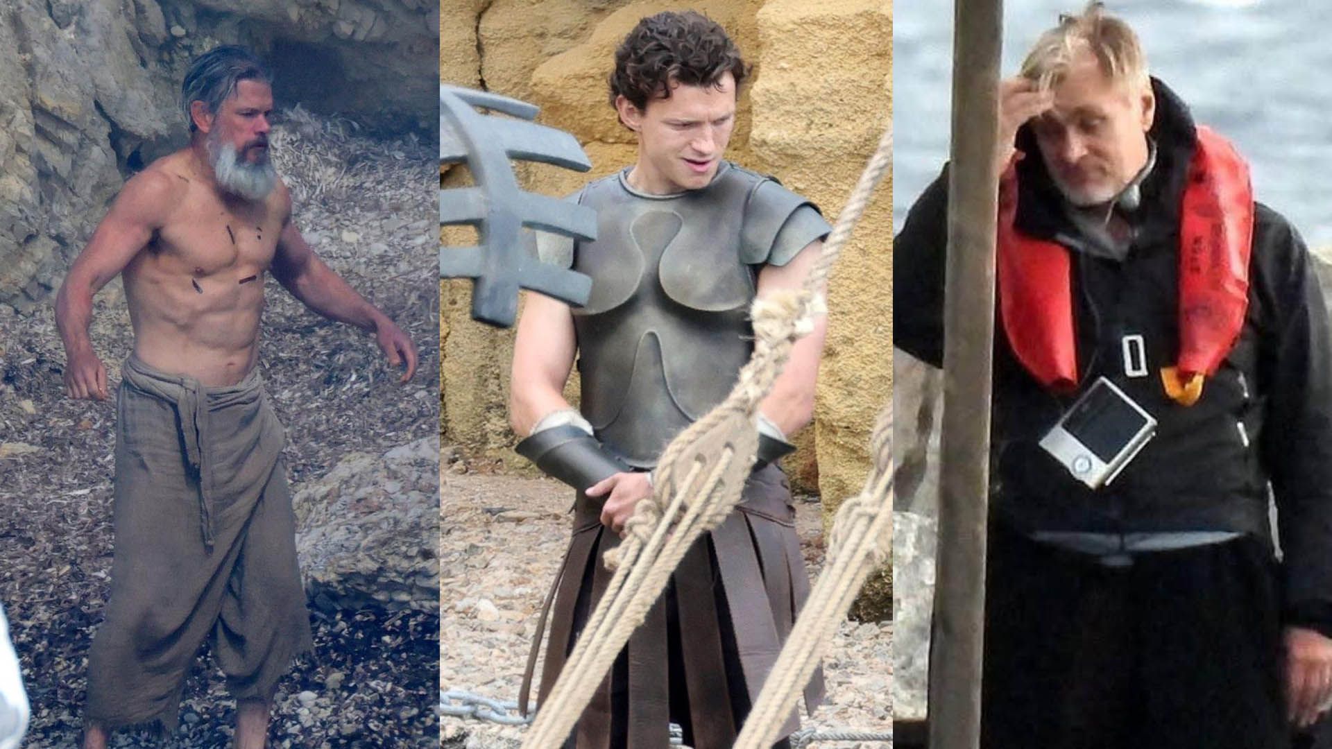 مت دیمون و تام هالند در فیلم the odyssey کریستوفر نولان