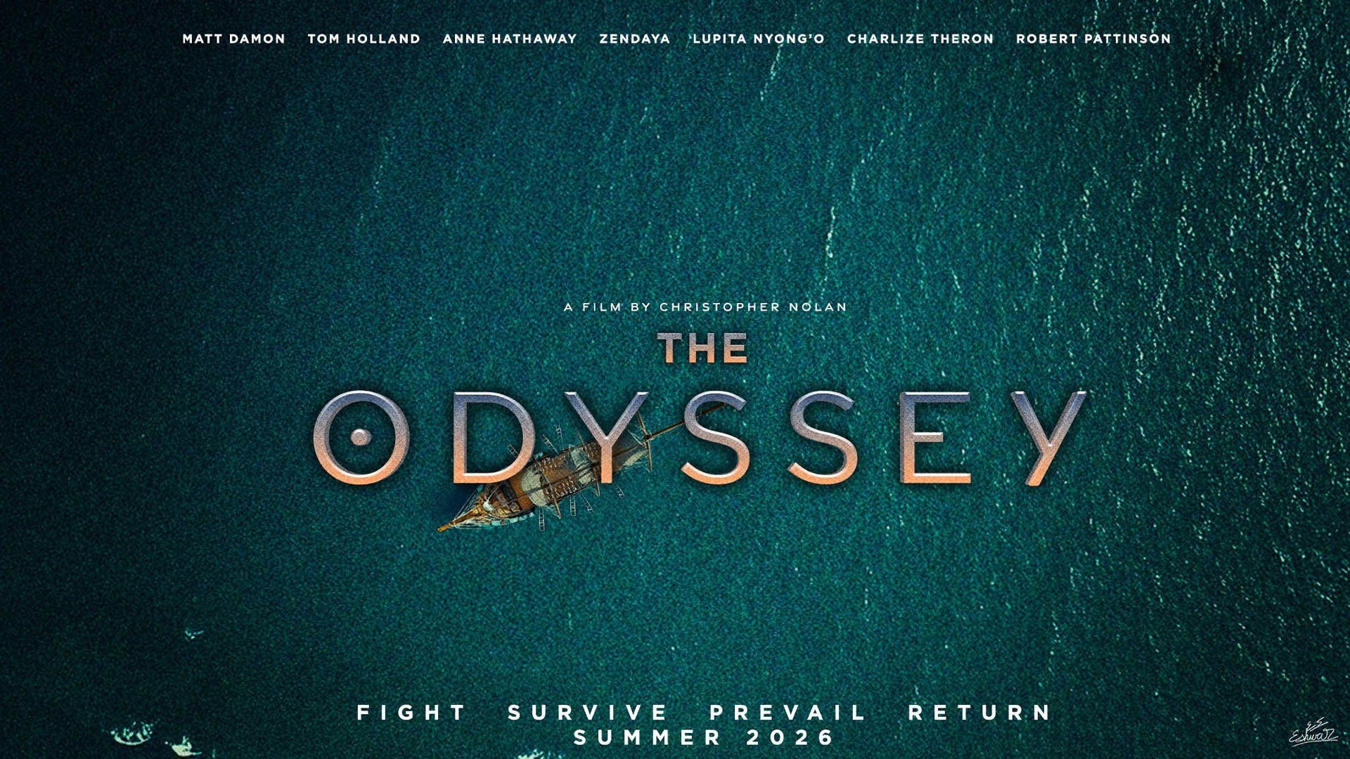 پوستر سینمایی فیلم the odyssey کریستوفر نولان