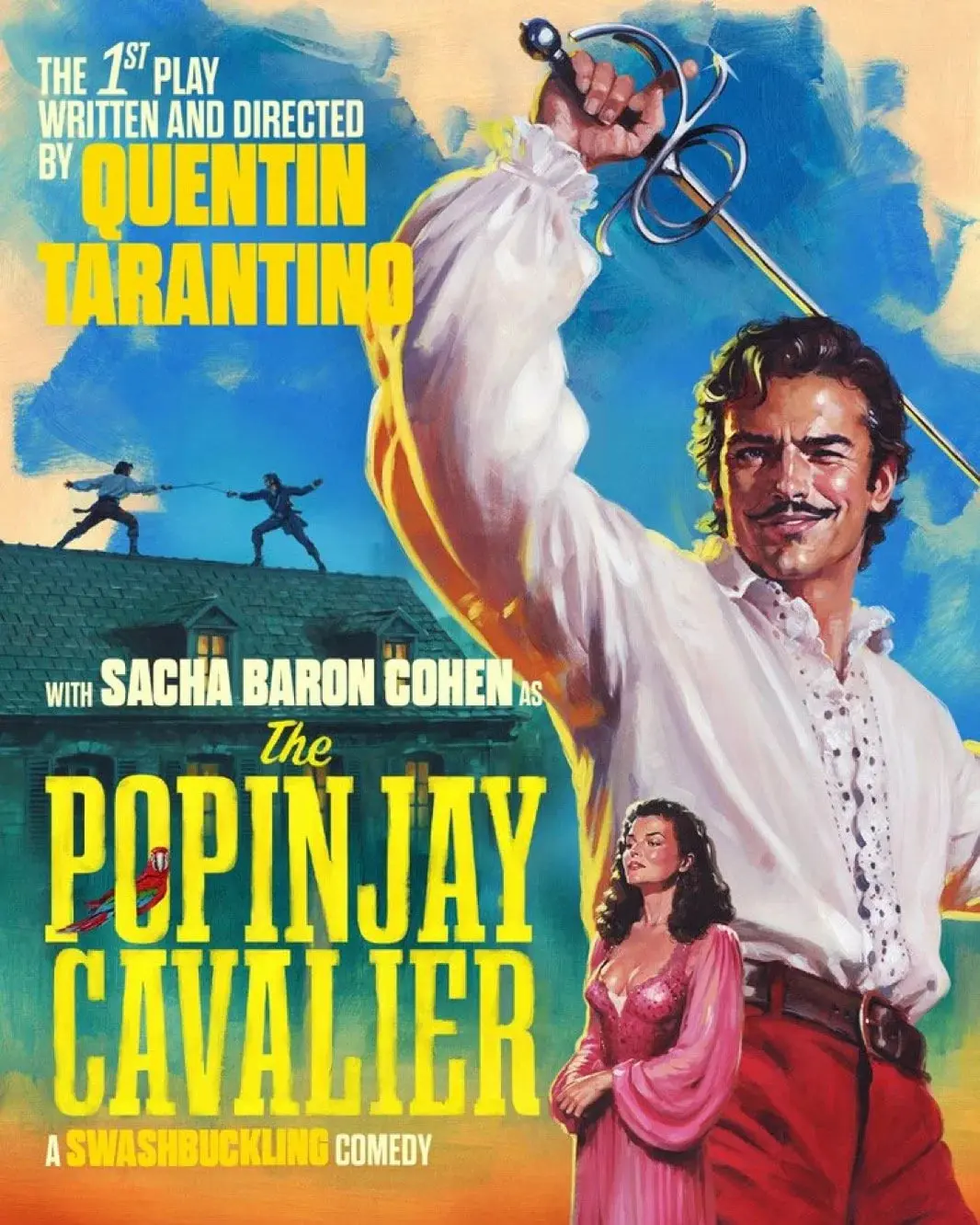 تئاتر (The Popinjay Cavalier) اثر کوئنتین تارانتینو (Quentin Tarantino) با بازی ساشا بارون کوهن (Sacha Baron Cohen)