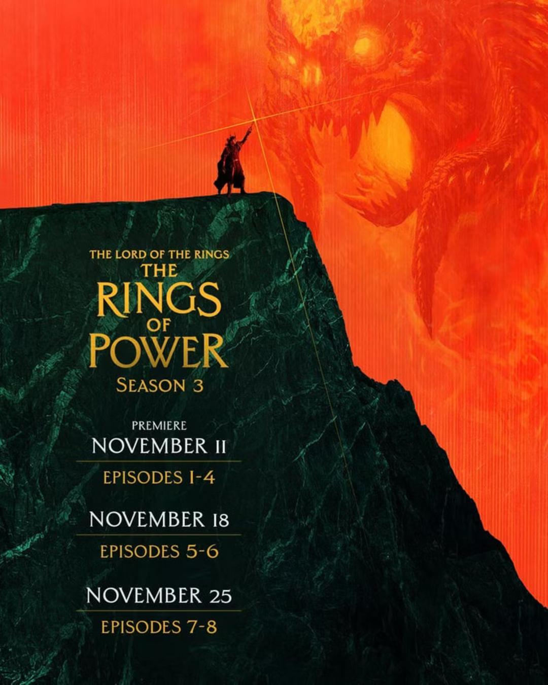 پخش سریال ارباب حلقه‌ها (The Lord of the Rings: The Rings of Power) فصل سوم