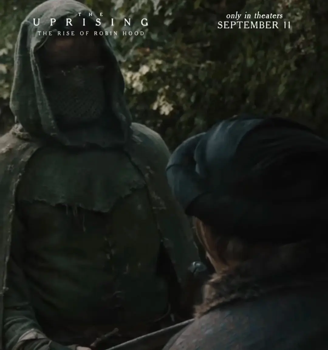 شخصیت رابین هود (Robin Hood) با پوشش سبز در فیلم The Uprising