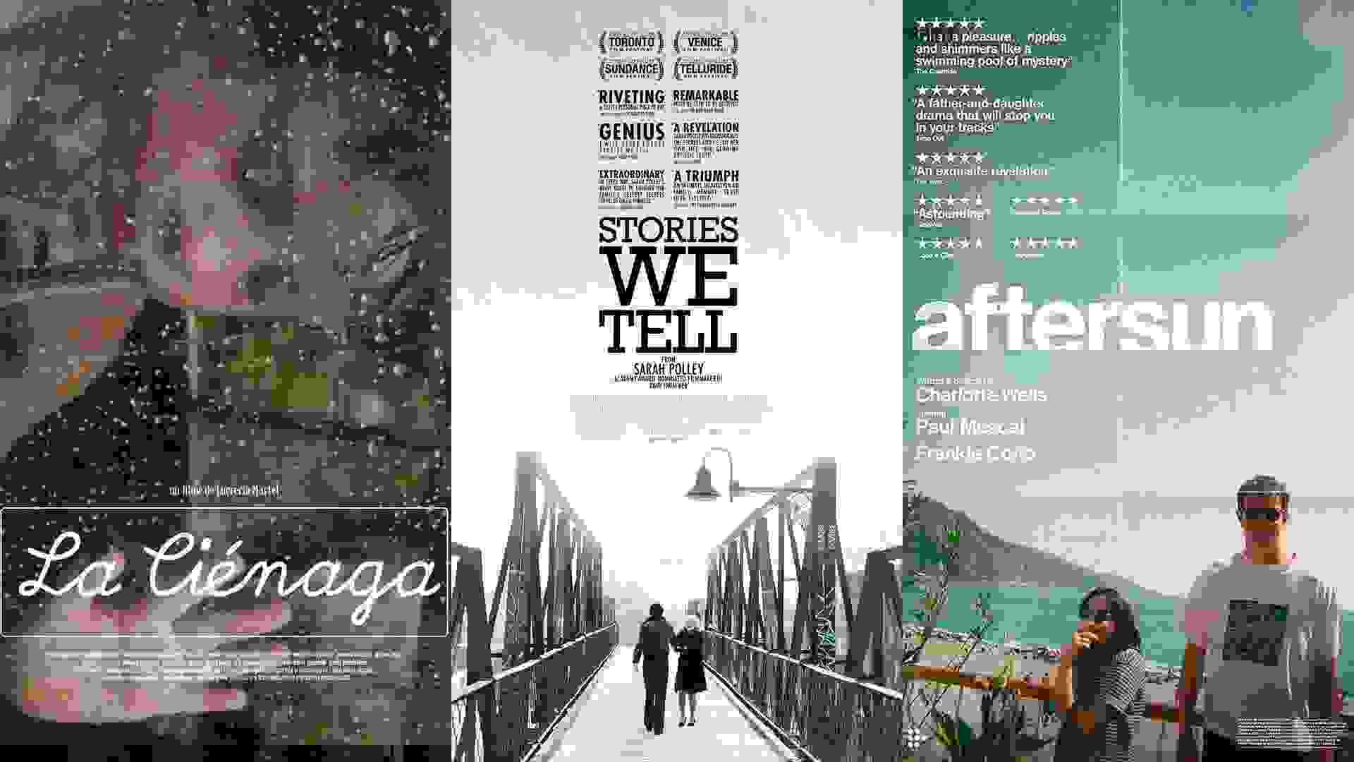 پوسترهای فیلم‌های پس از آفتاب به کارگردانی شارلوت ولز، داستان‌هایی که می‌گوییم به کارگردانی سارا پلی و باتلاق به کارگردانی لوکرسیا مارتل