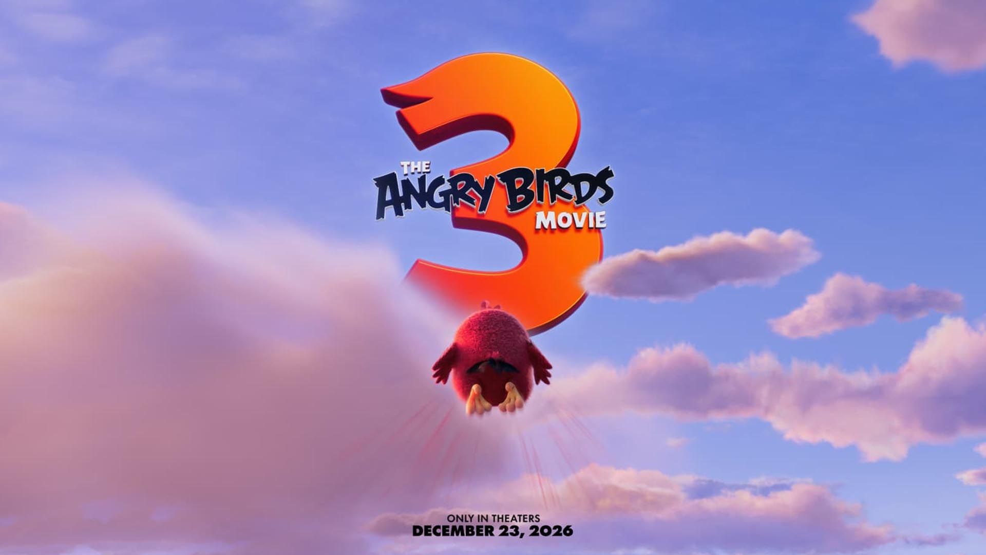 شخصیت رد در حال پرتاب شدن در انیمیشن The Angry Birds Movie 3