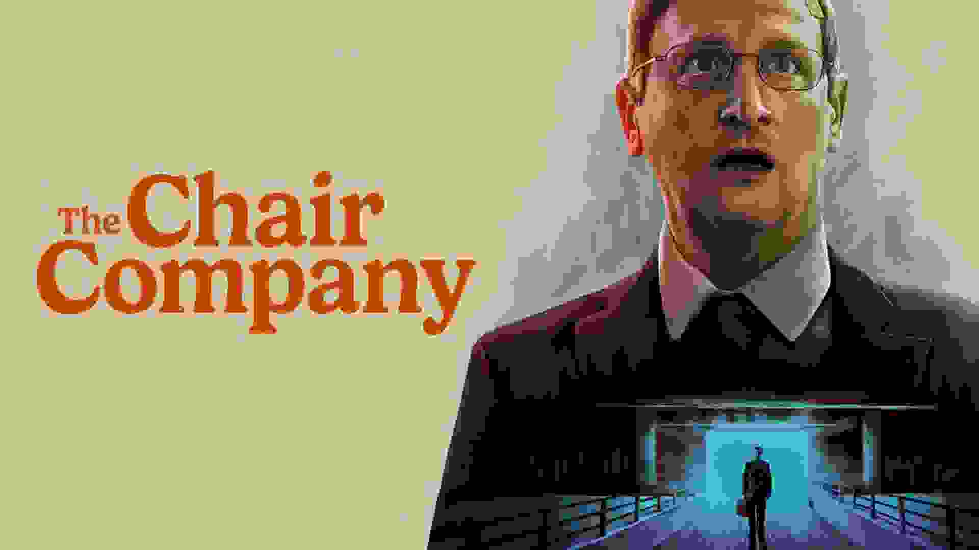 تیم رابینسون با چهره ترسیده در کاور سریال The Chair Company